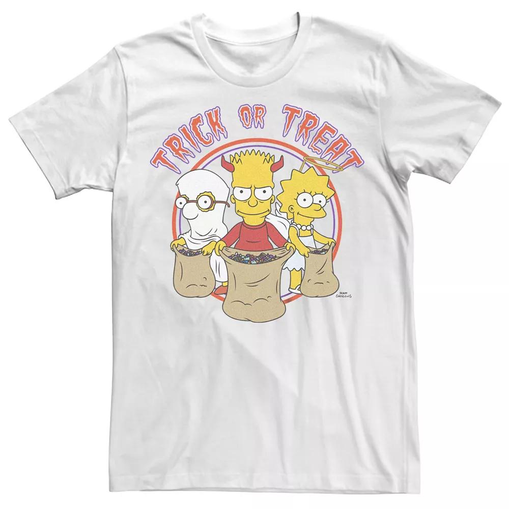Men's The Simpsons Halloween Milhouse Bart Lisa Trick or Treat Costumes Tee,  Product Image