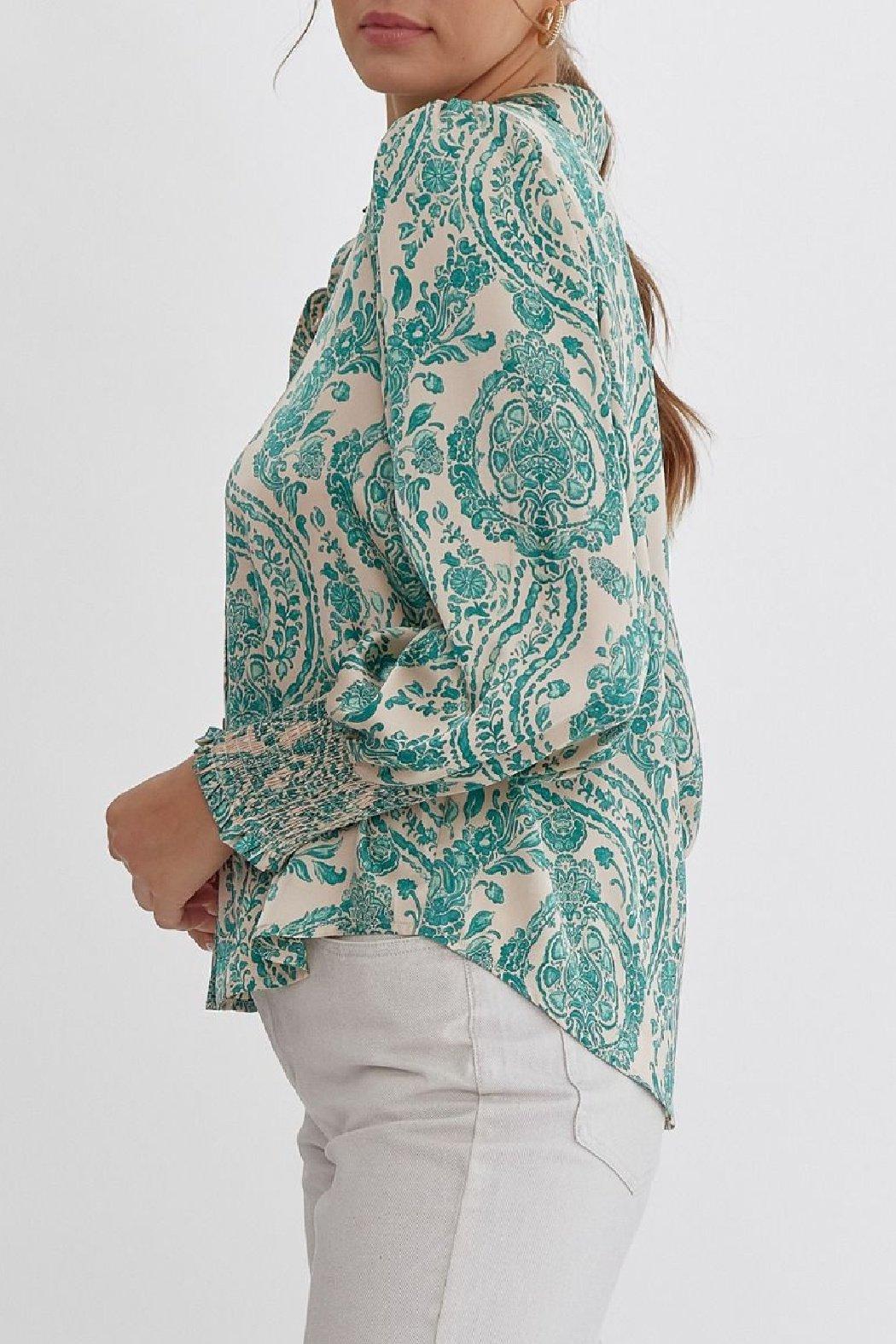 Paisley Button Up Product Image