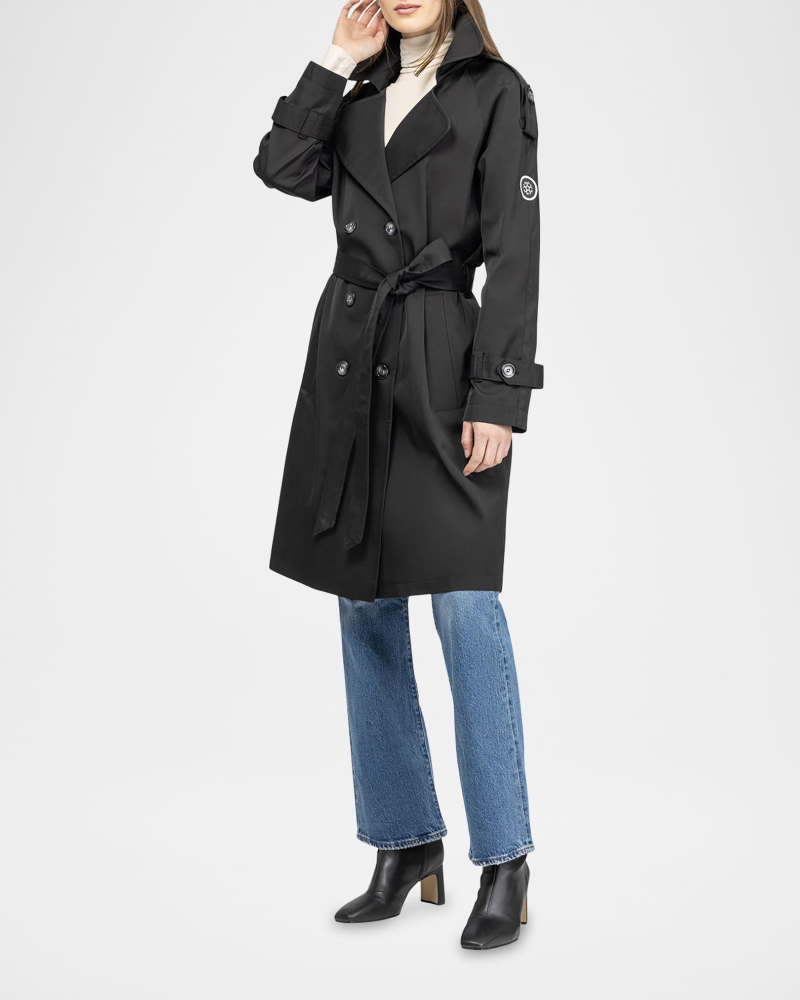 Lightweight Belted Double-Breasted Trench Coat Product Image