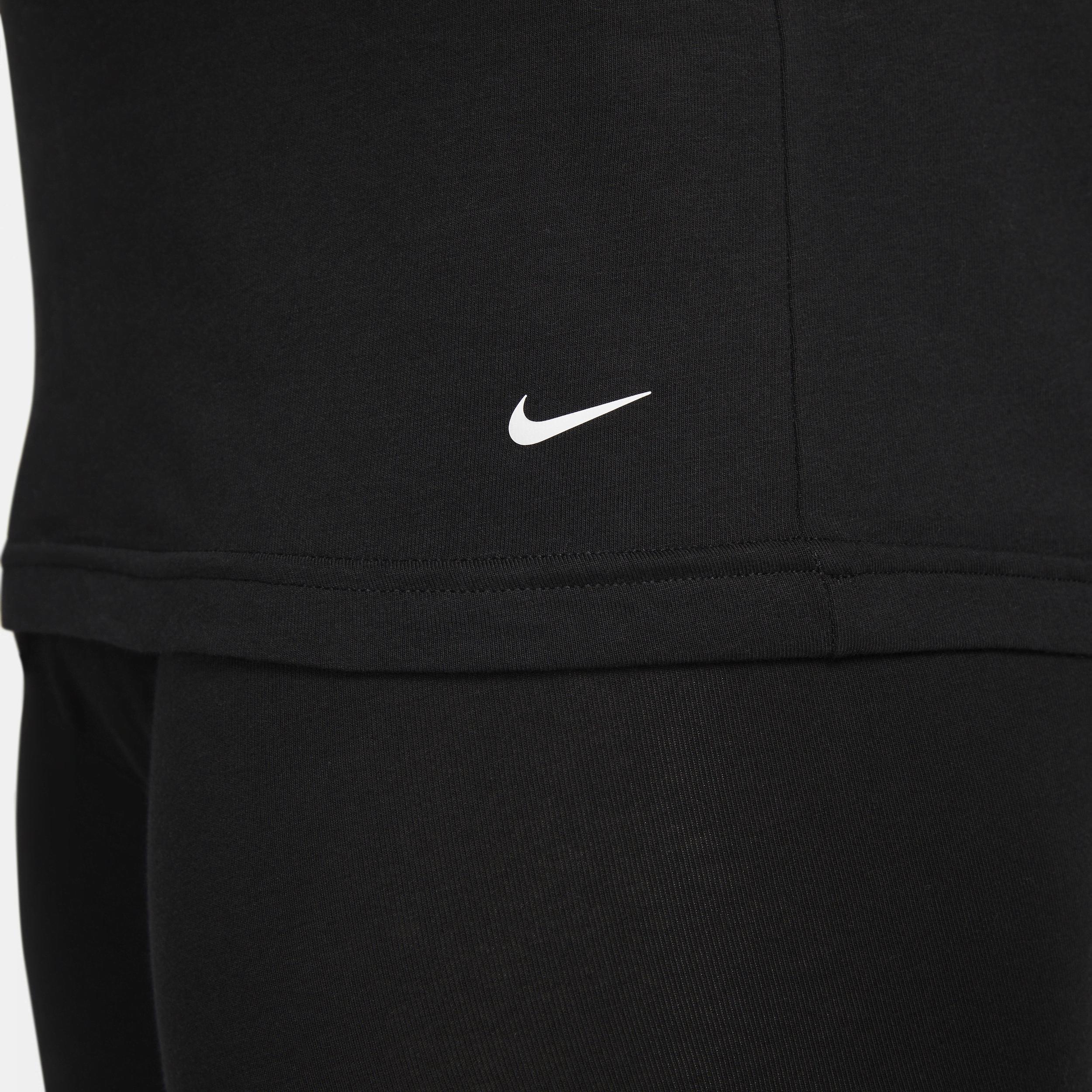 Nike Mens Dri-FIT Essential Cotton Stretch Slim Fit Crew Neck Undershirt (2-Pack) | KE1191-100 Product Image