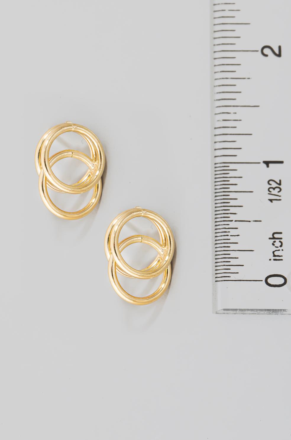 Double Round Earrings Product Image