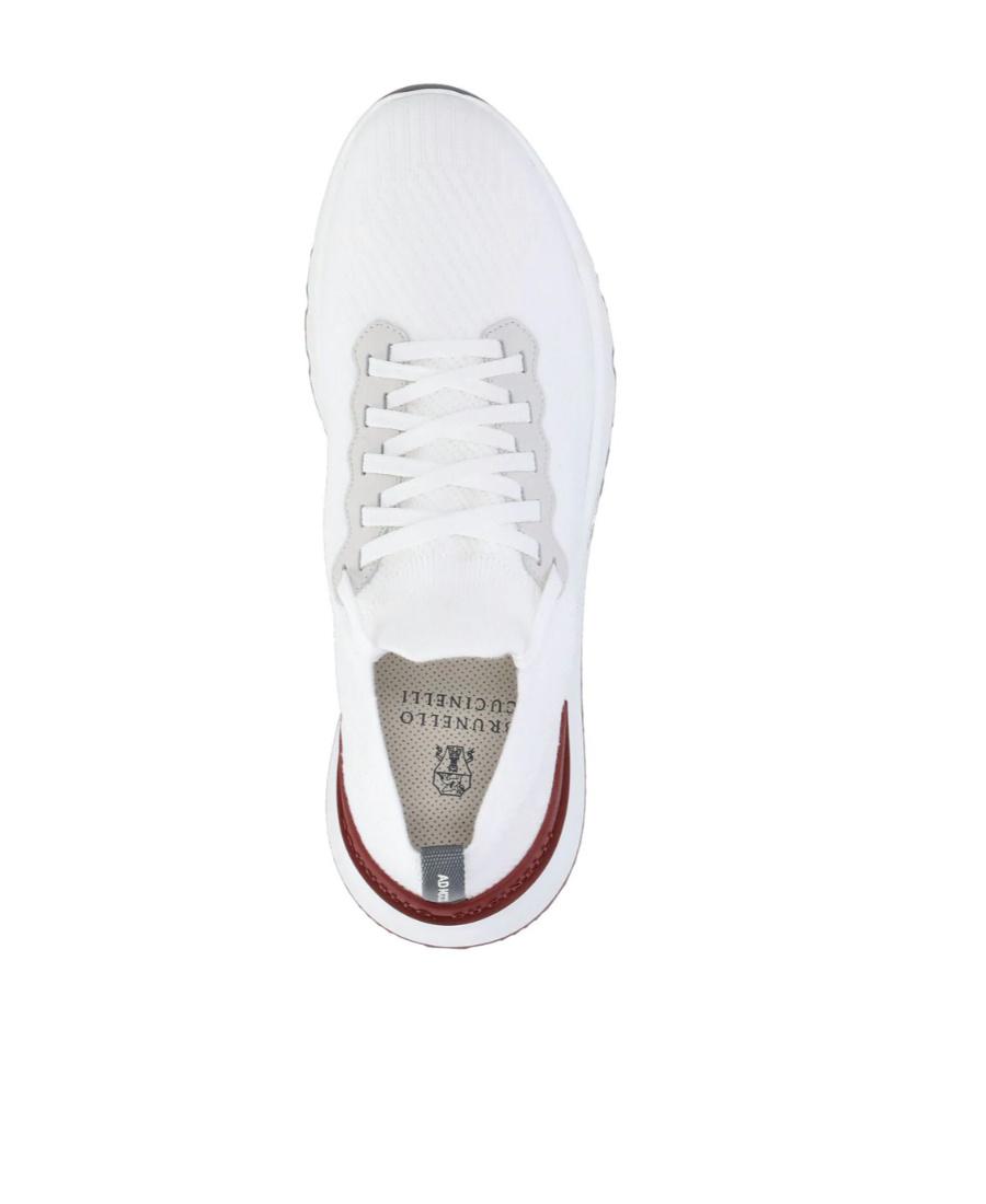 BRUNELLO CUCINELLI Cotton Knit Runners In White Product Image