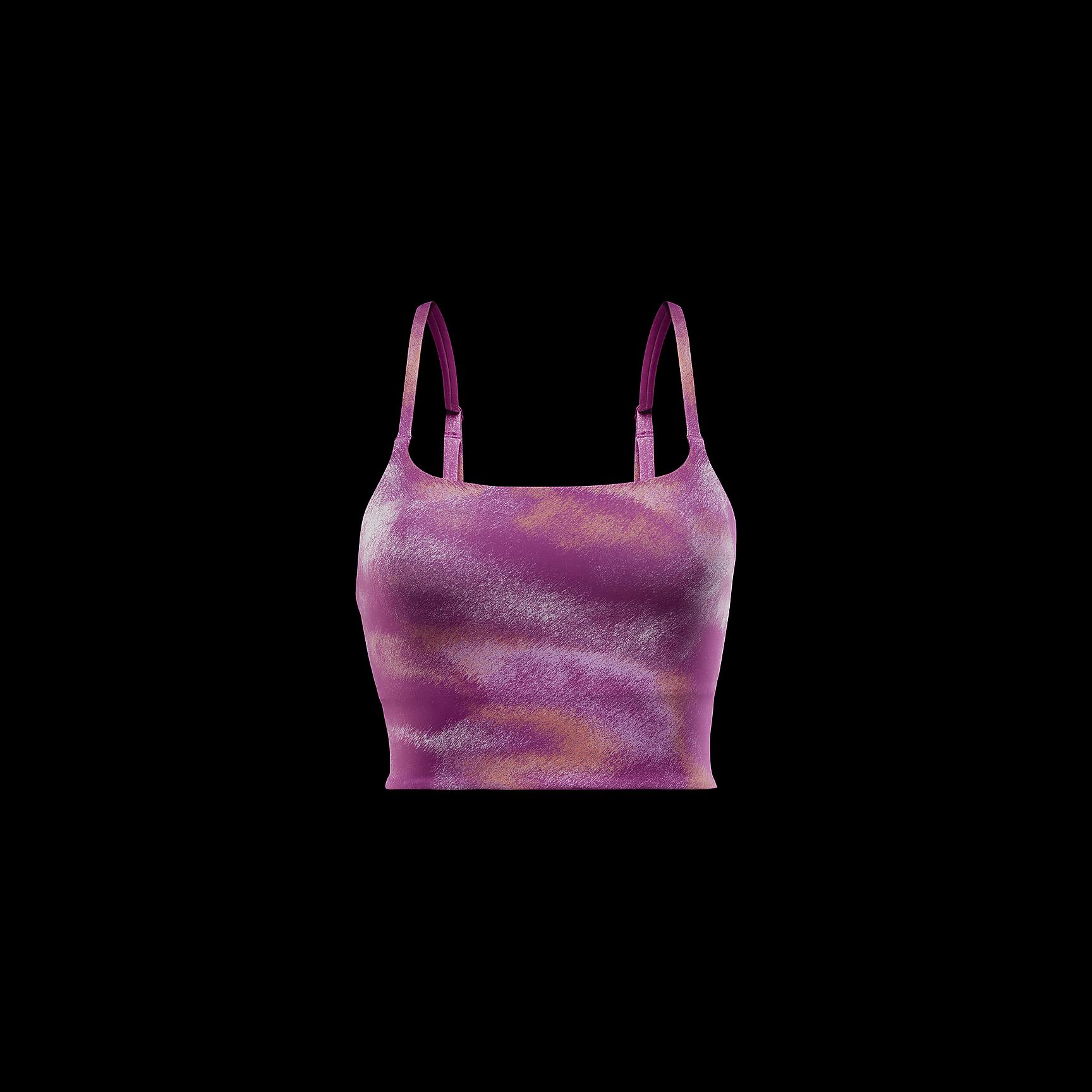 Nike Womens One Convertible Light-Support Lightly Lined Longline Printed Sports Bra | FZ6754-518 Product Image