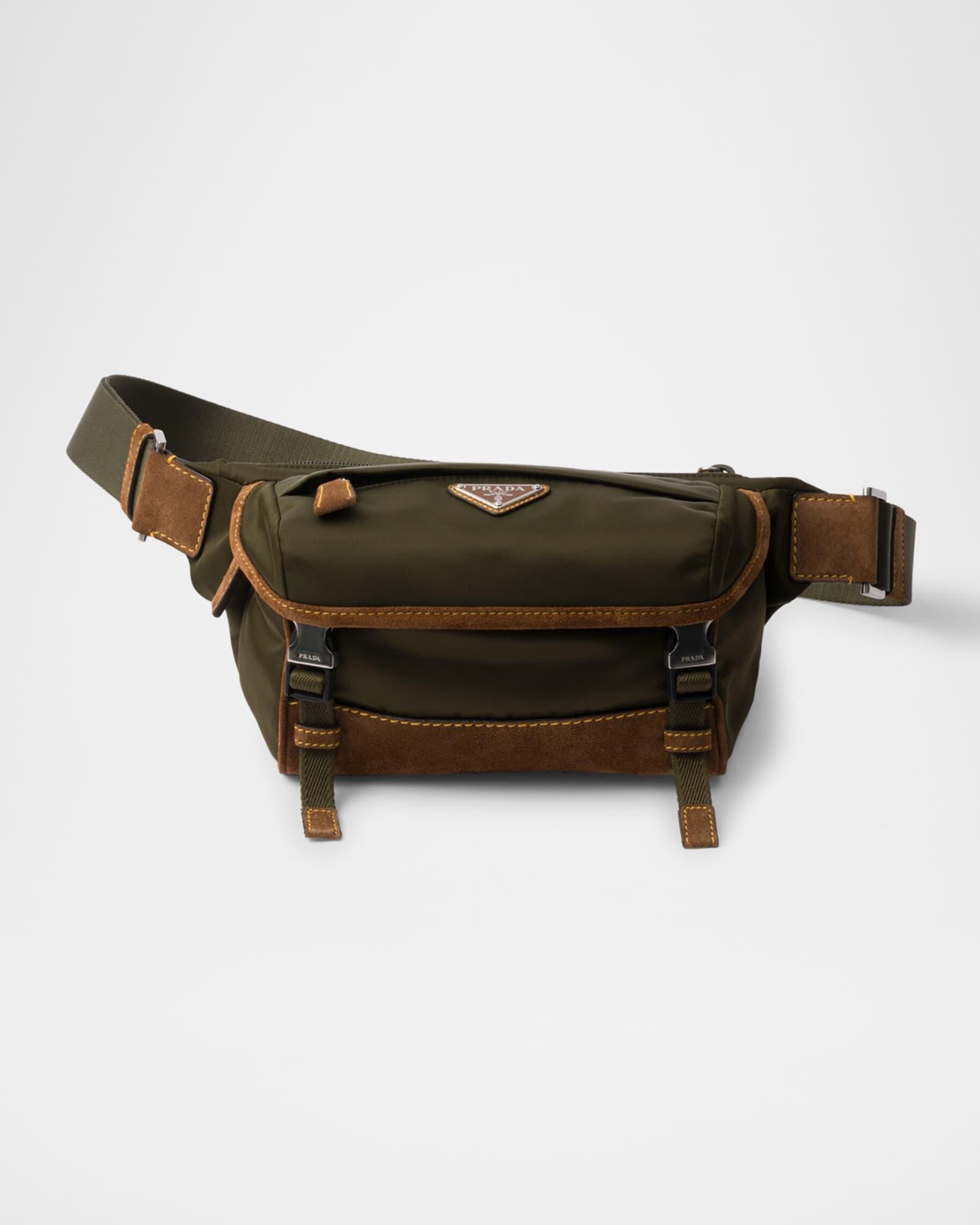 Small Re-Nylon and Suede Shoulder Bag Product Image