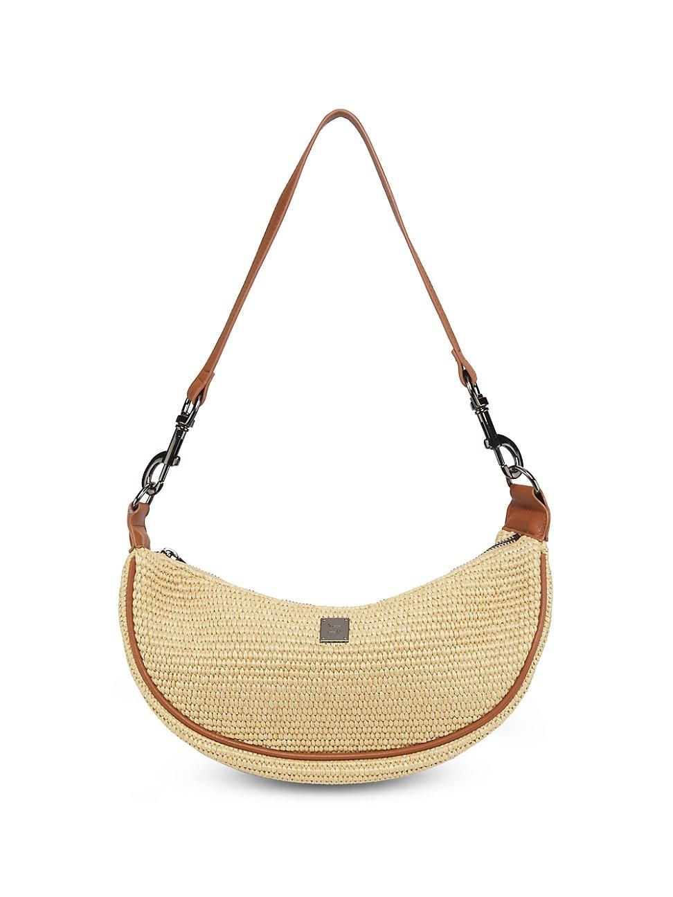 Womens Moonlighting Raffia Crossbody Bag Product Image