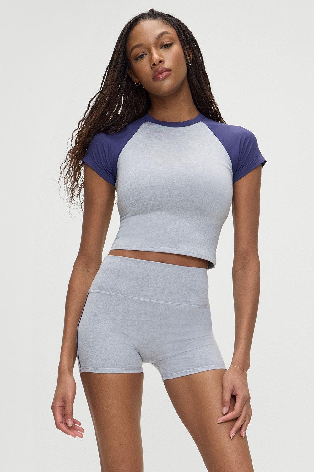 Track Star Cropped Tee - Misty Morning Product Image