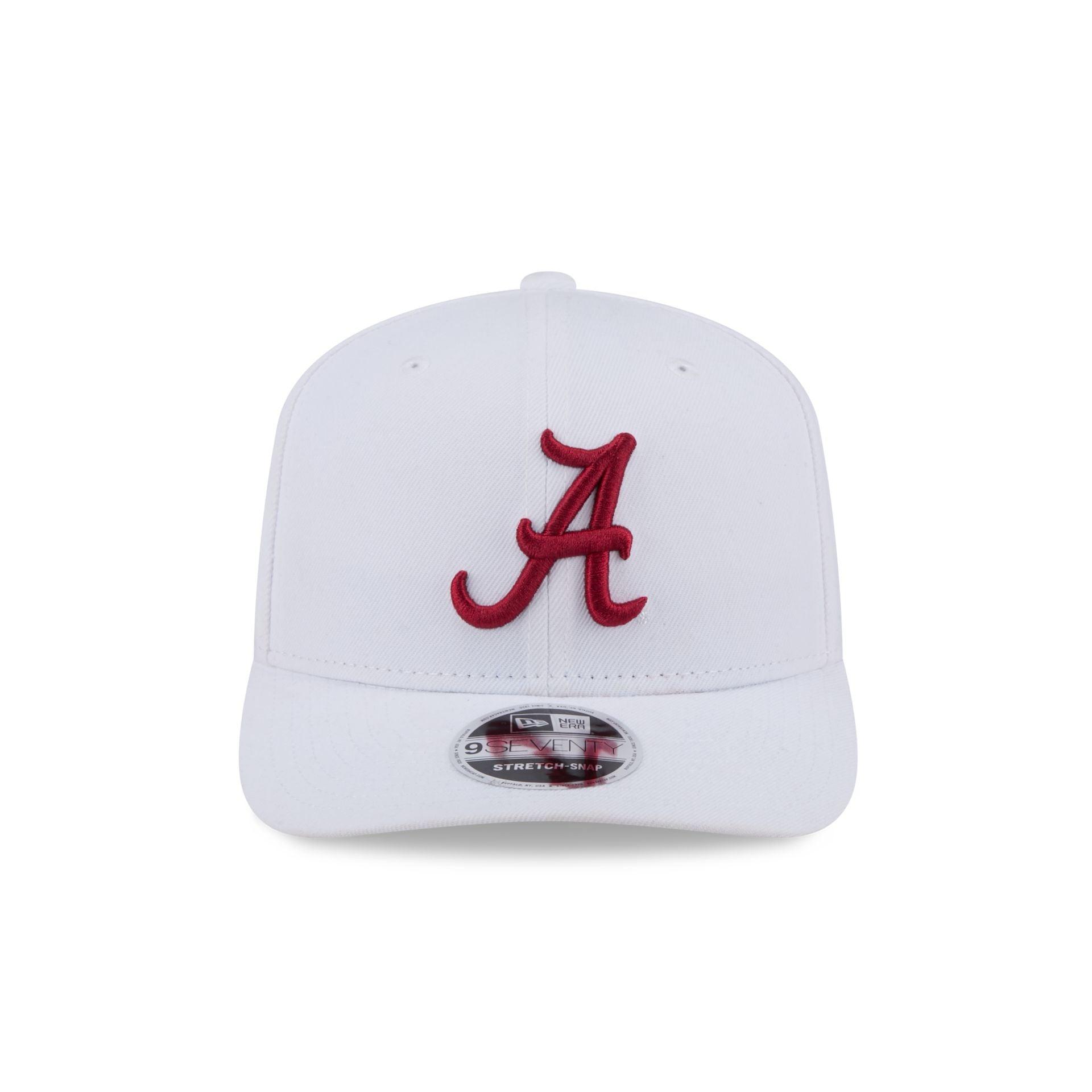 Alabama Crimson Tide Basic White 9SEVENTY Stretch-Snap Hat Male Product Image