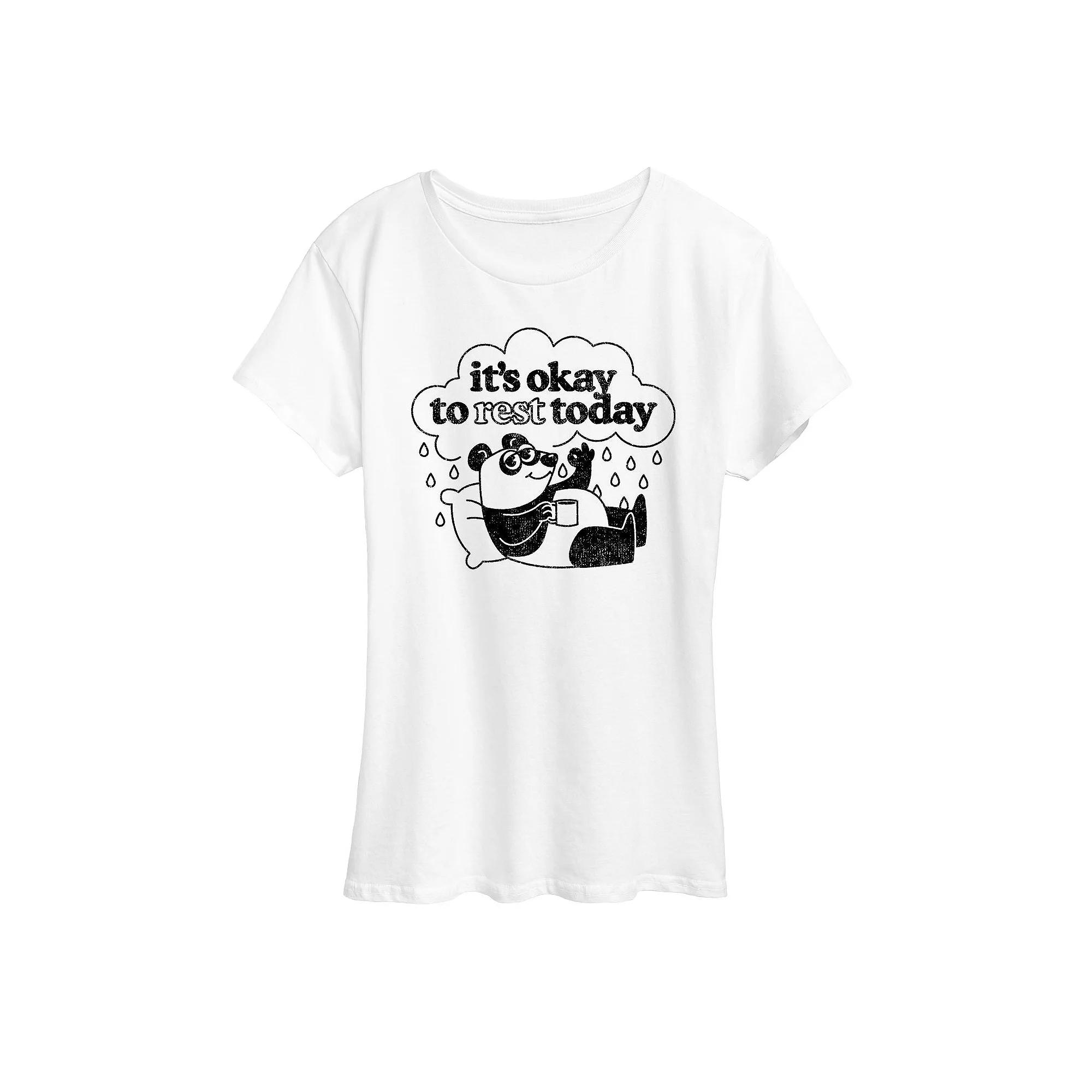Women's It's Okay To Rest Today Graphic Tee, Girl's,  Product Image