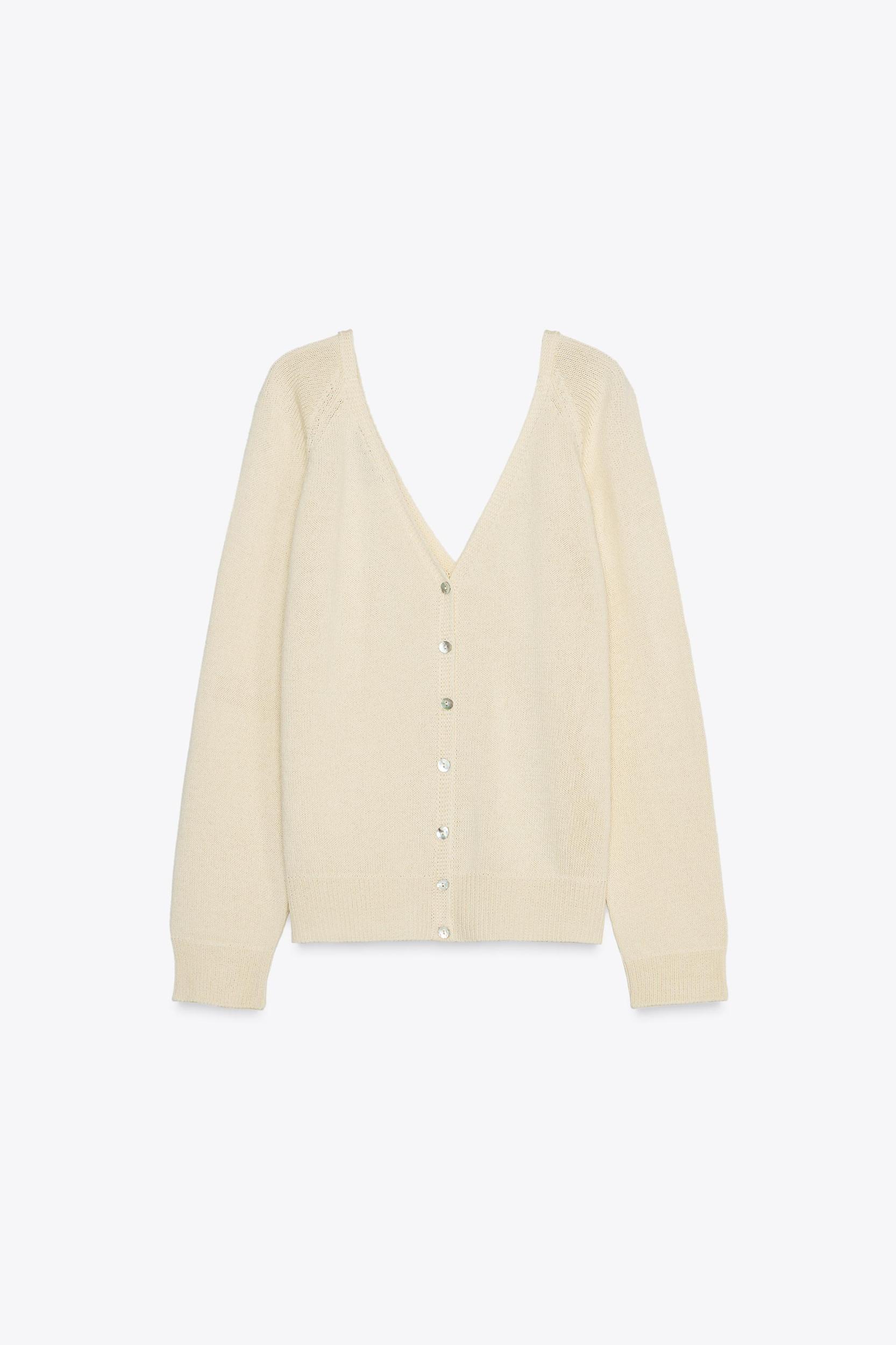 BUTTON KNIT SWEATER Product Image