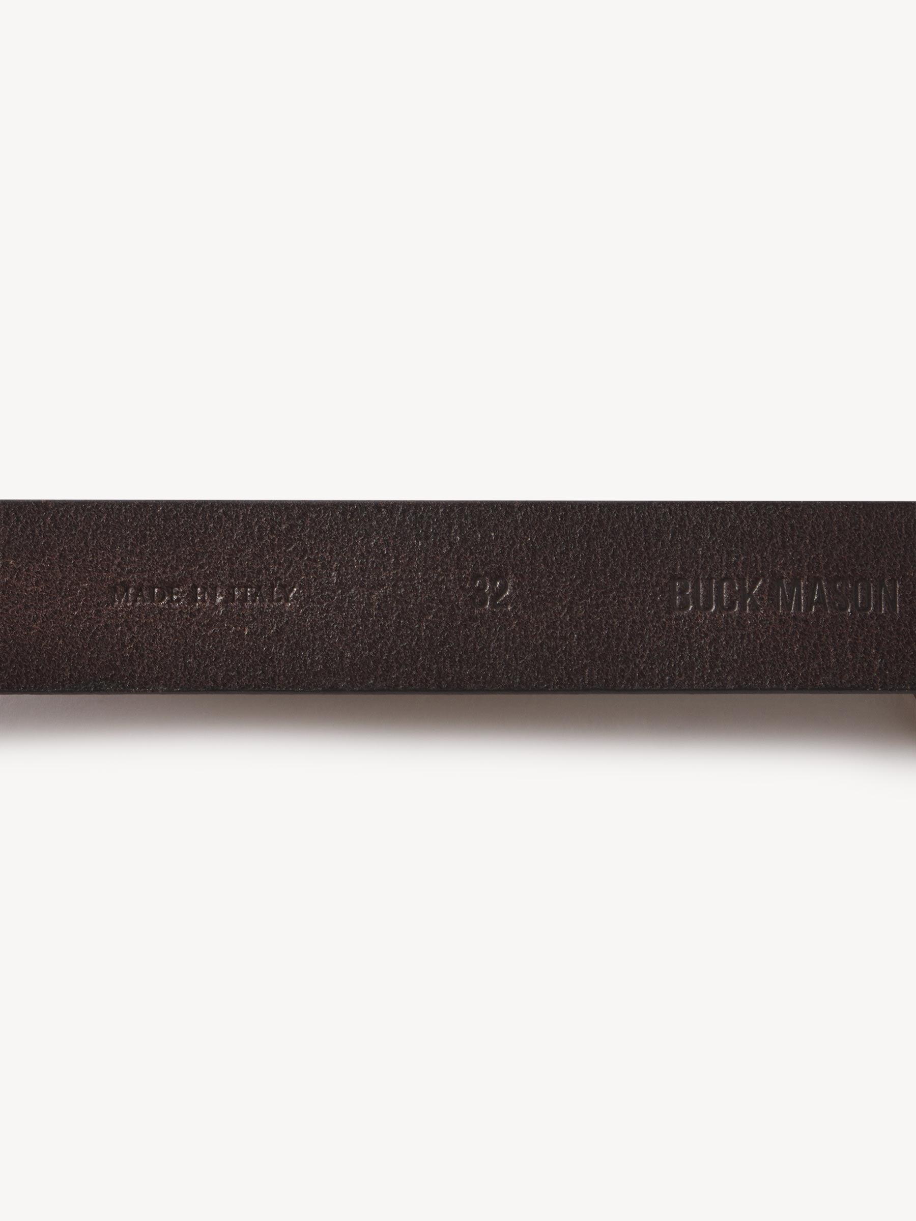 Brown Worn Leather Blacksmith Belt - Buck Mason- Modern American Classics Product Image