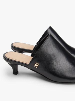 Leather Kitten-Heel Slide Product Image