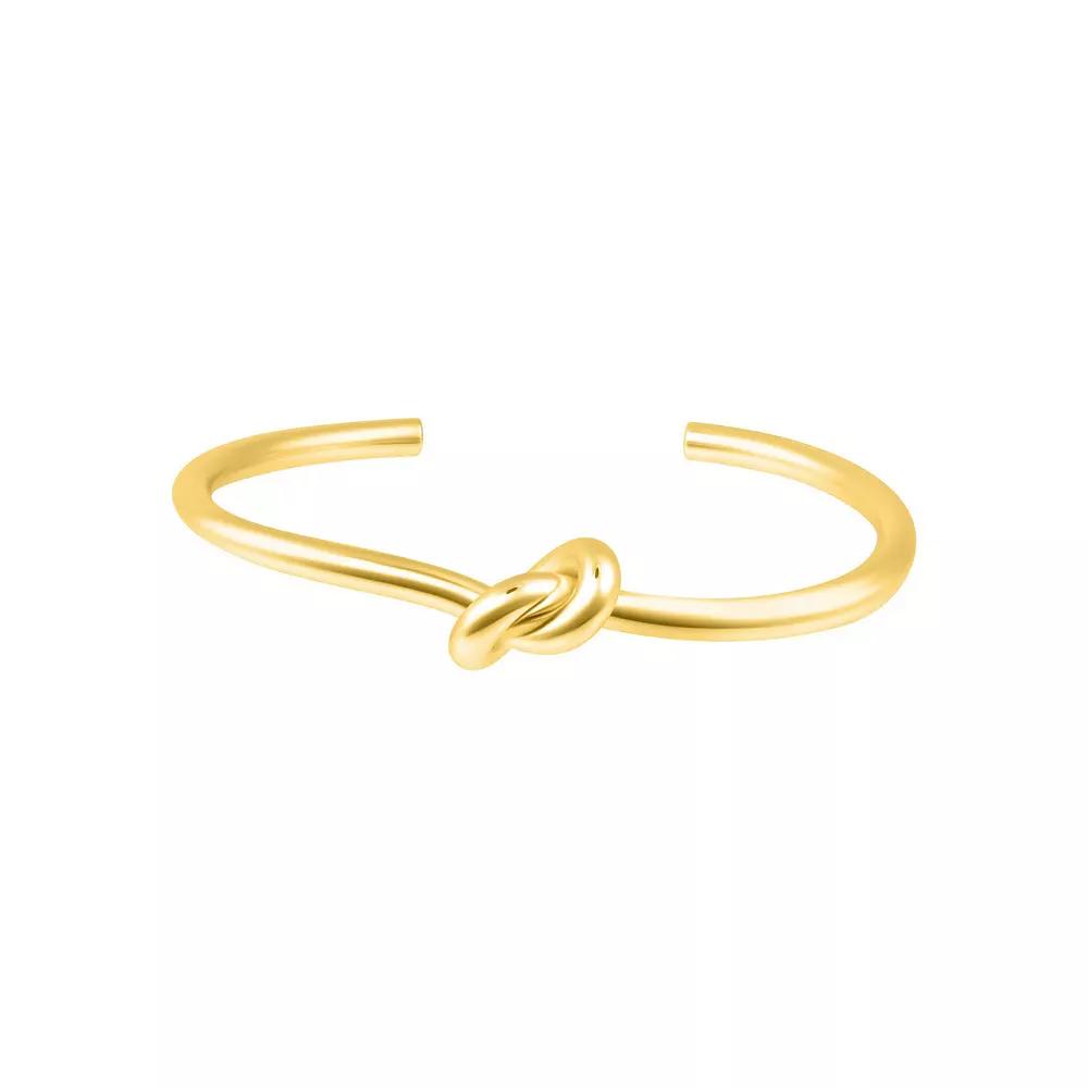 Adornia 14k Gold Tone Knot Cuff Bracelet, Womens Product Image