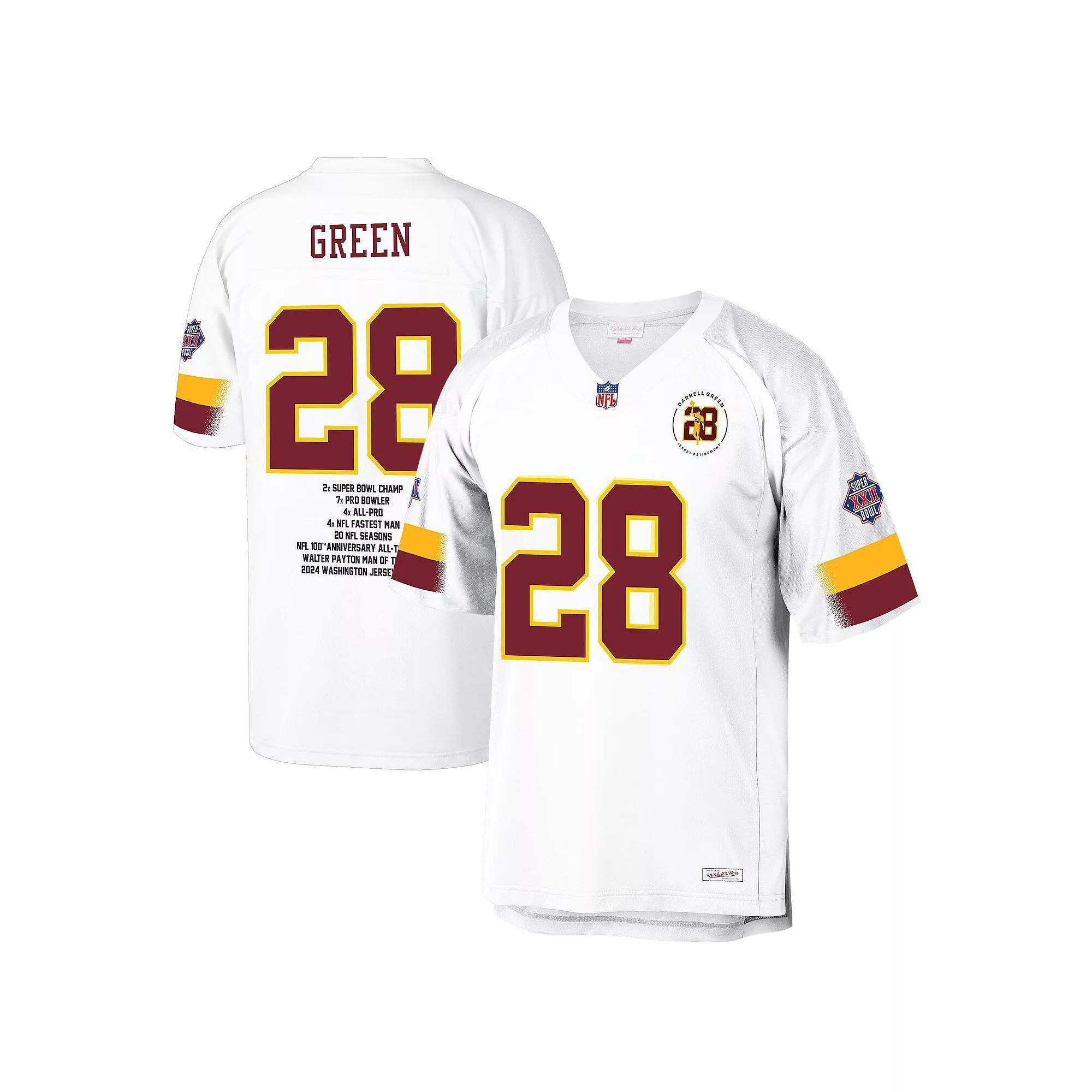 Men's Mitchell & Ness Darrell Green White Washington Commanders  Fashion Jersey, Size: 2XL, Wft White Product Image