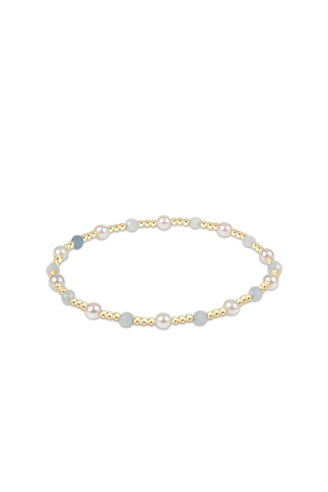 Pearl Sincerity Gemstone 4MM Bead Bracelet Product Image