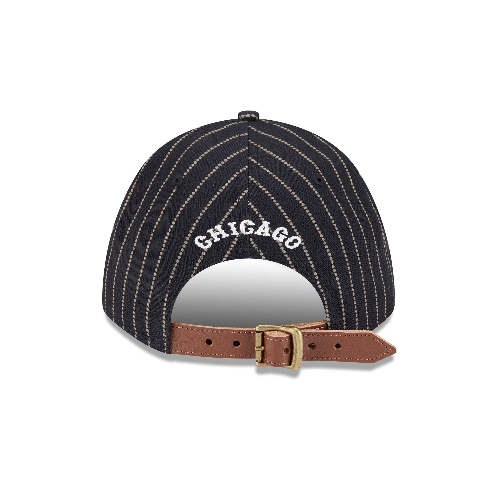 Chicago White Sox Dotted Pinstripe 9FORTY M-Crown A-Frame Adjustable Hat Male Product Image
