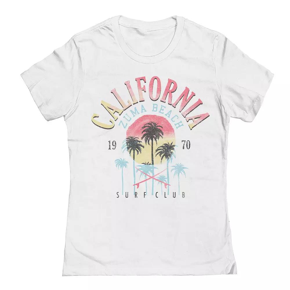 Junior's Zuma Beach Graphic Tee, Girl's, Size: Large, White Product Image