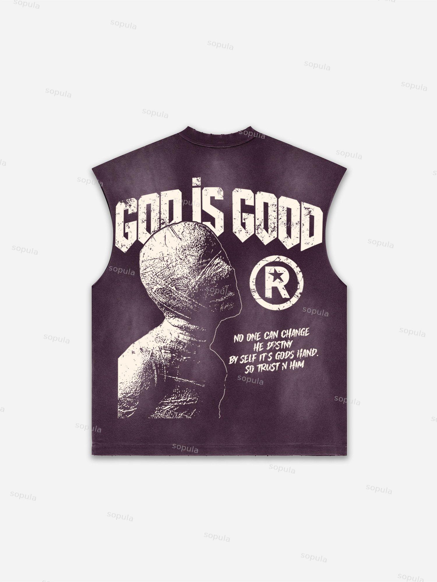 Basketball Dreams Boys Print Distressed Tank Top Product Image