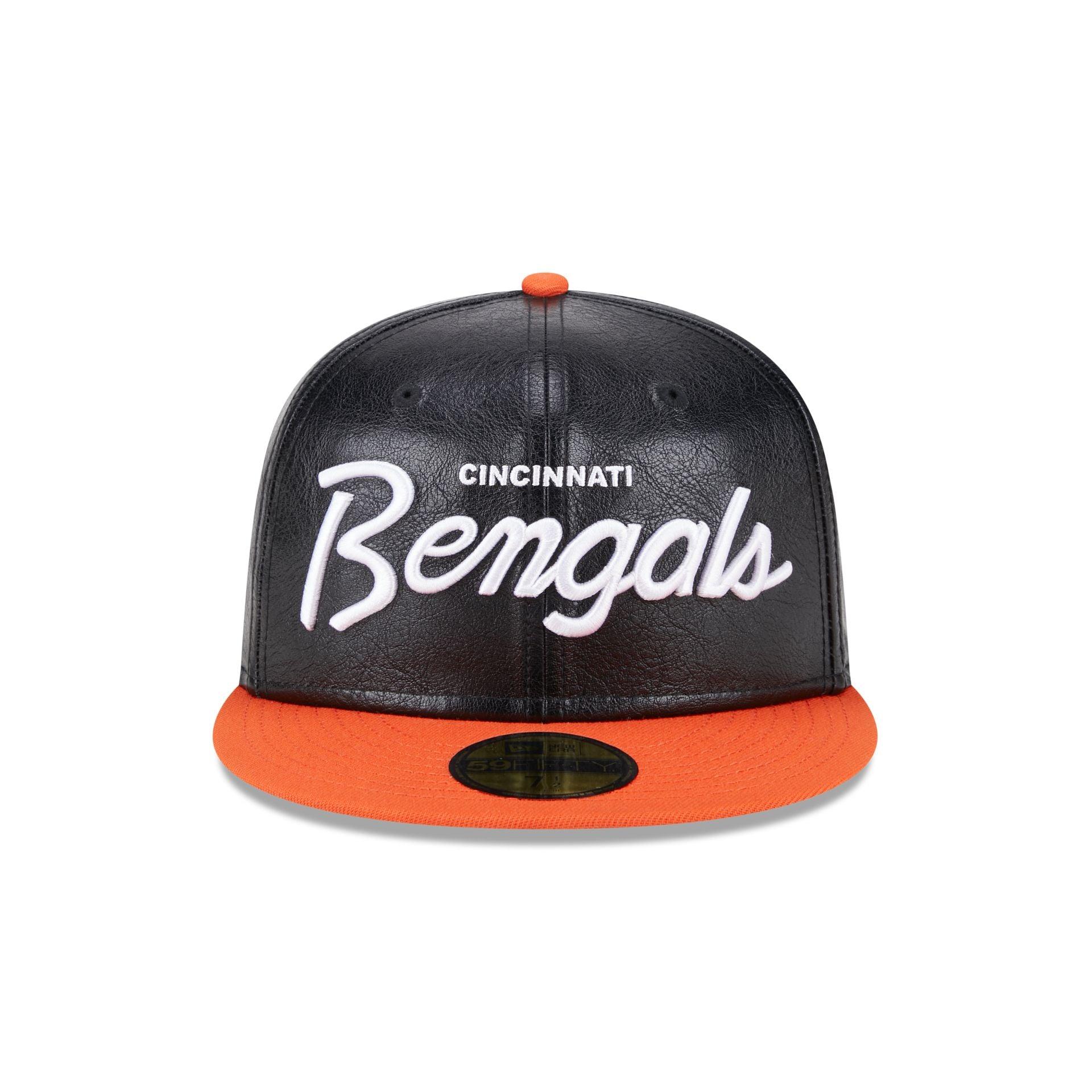 Cincinnati Bengals Faux Leather Crown 59FIFTY Fitted Hat Male Product Image