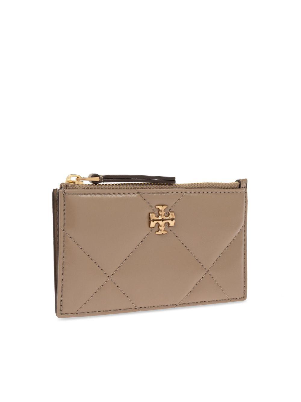 Kira diamond-quilted zipped card holder Product Image