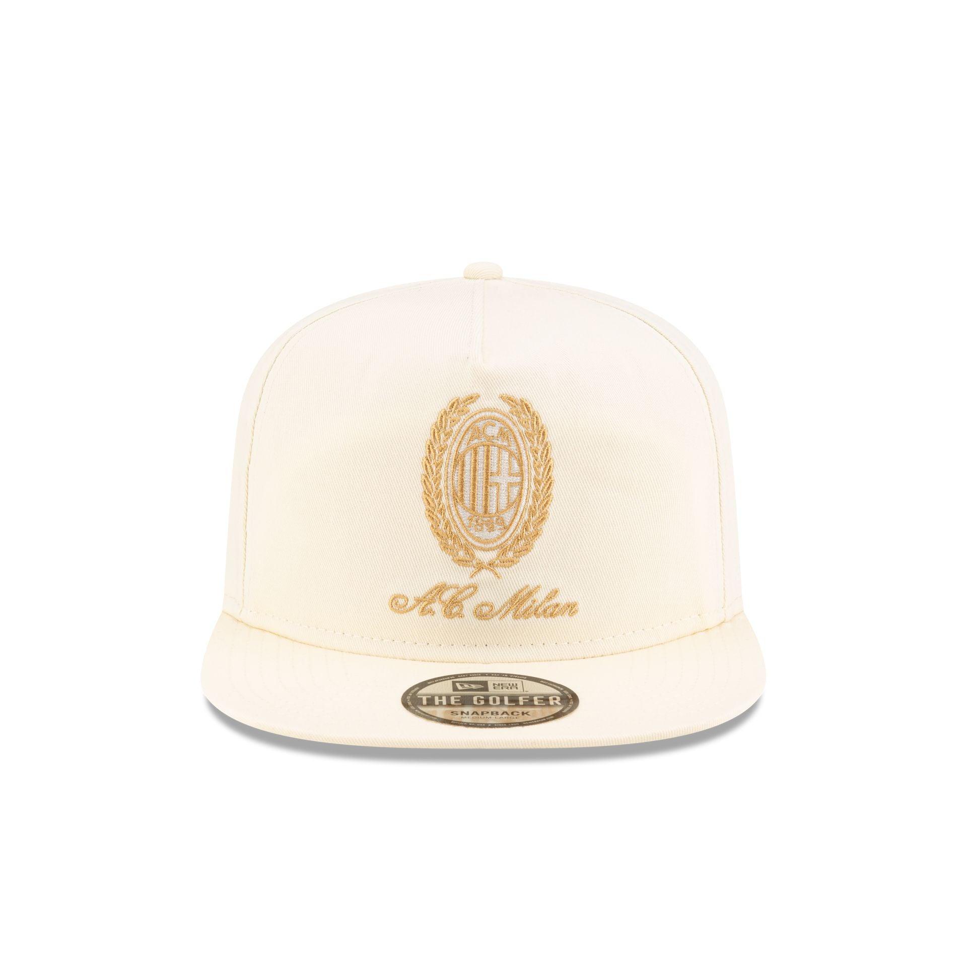 AC Milan Heritage Gold White Golfer Hat Male Product Image
