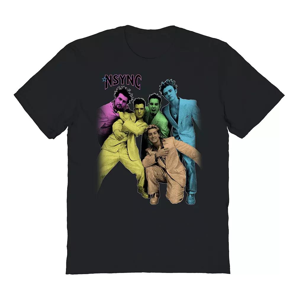 Men's NSYNC Color Jam Graphic Tee, Size: Large, Black Product Image
