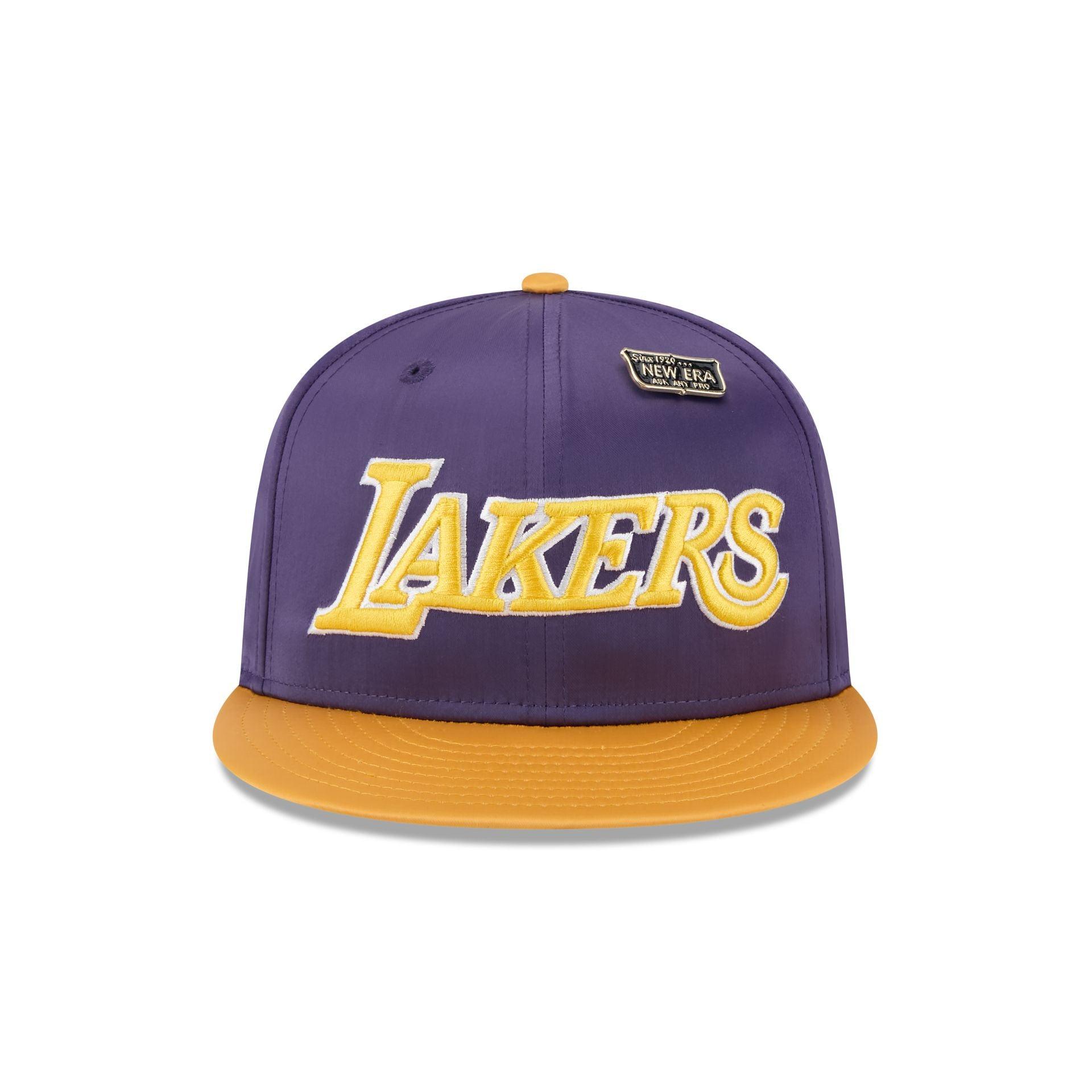 Los Angeles Lakers Spring Satin 59FIFTY Fitted Hat Male Product Image