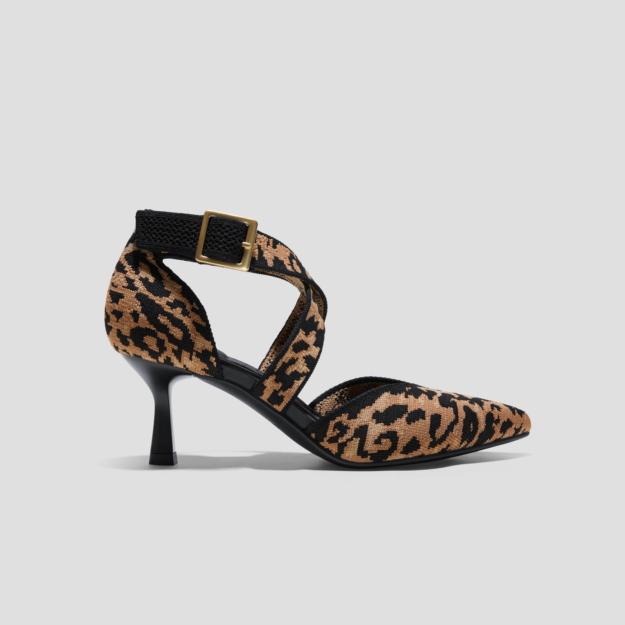 Pointed-Toe Cross-Strap Stilettos (Anabelle) Product Image