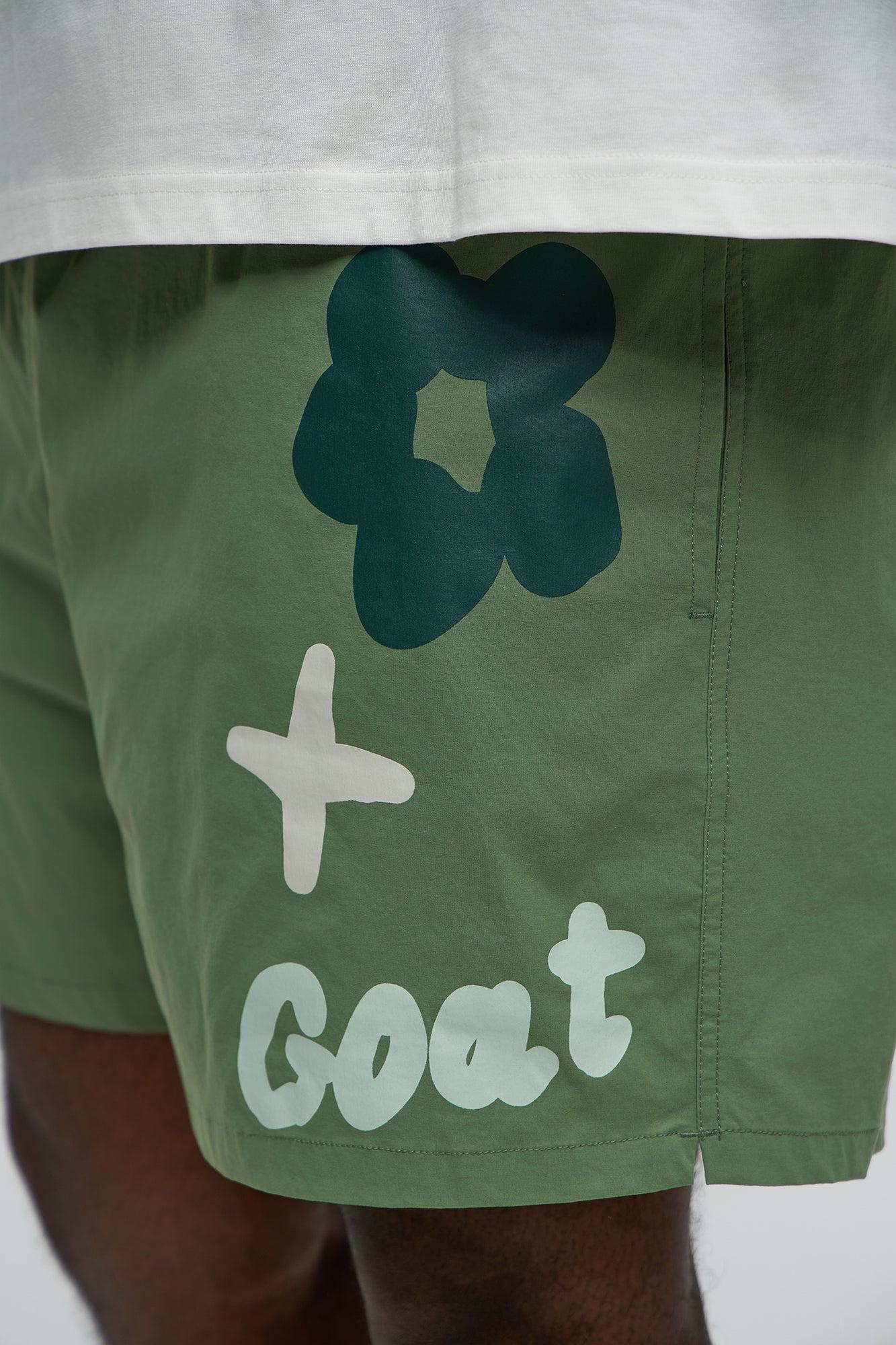 Goat And All Swim Mid Trunk - Sage Product Image