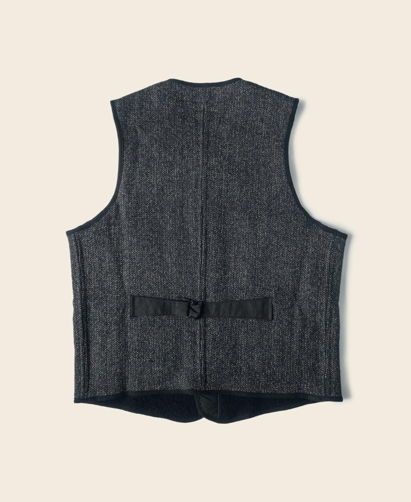 1930s Salt & Pepper Beach Cloth Wool Vest Product Image