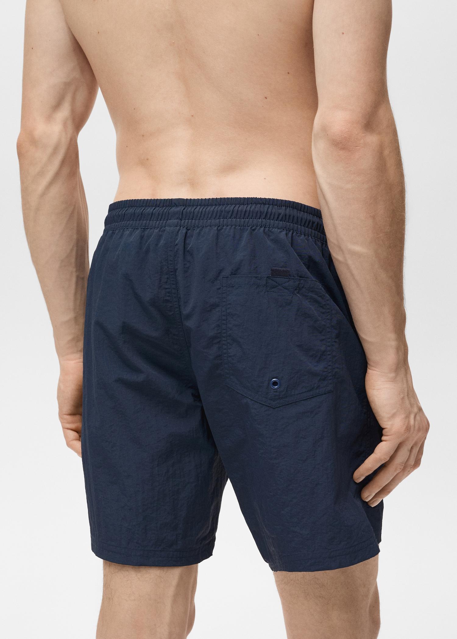 Basic drawstring swimsuit - Men | MANGO USA Product Image