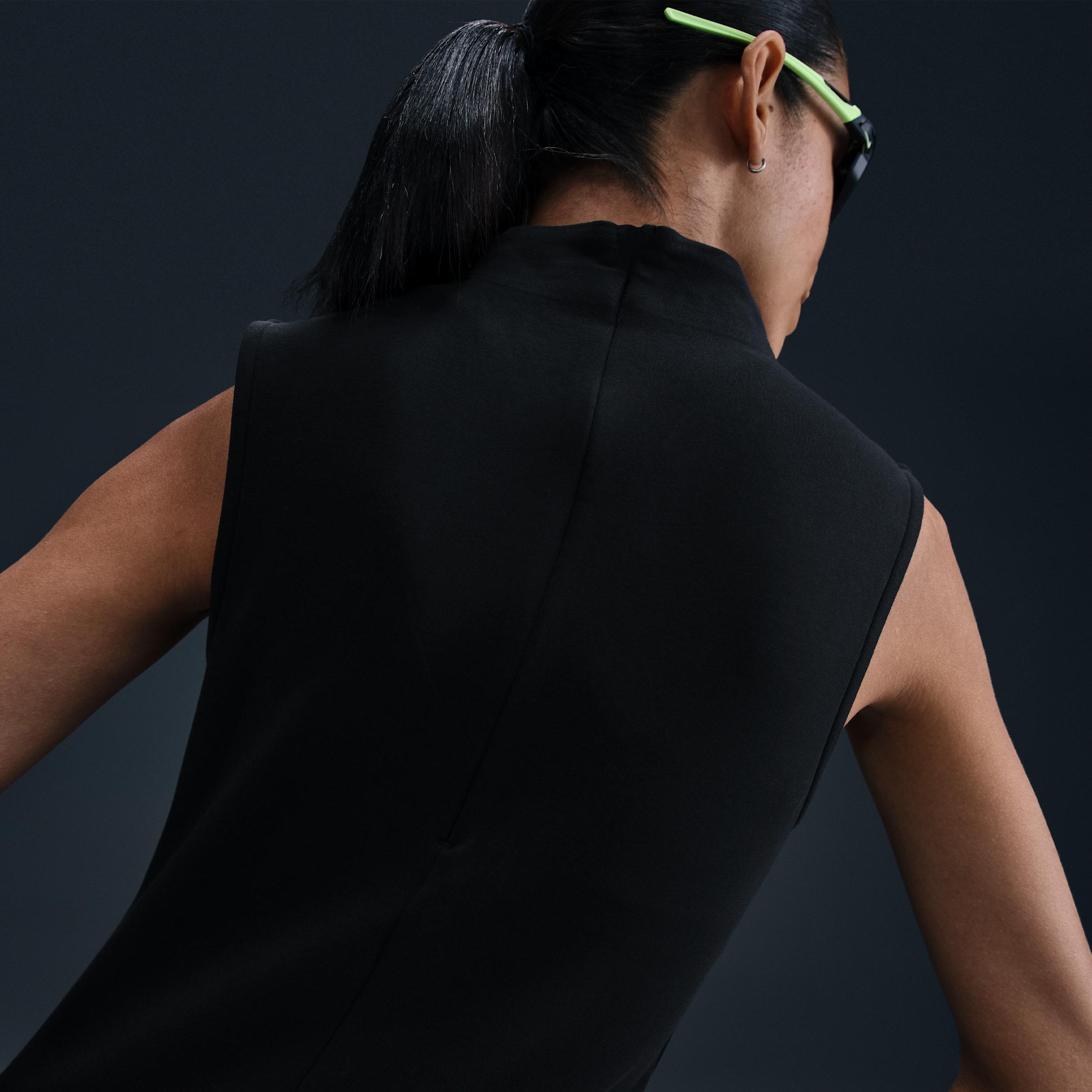 Womens Nike Sportswear Tech Fleece Slim Maxi Tank Top Dress | HJ1385-010 Product Image