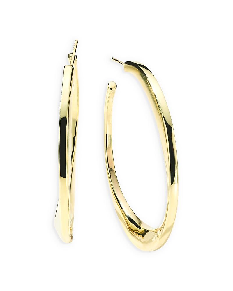 Classico Medium Twisted Hoop Earrings in 18K Gold Product Image