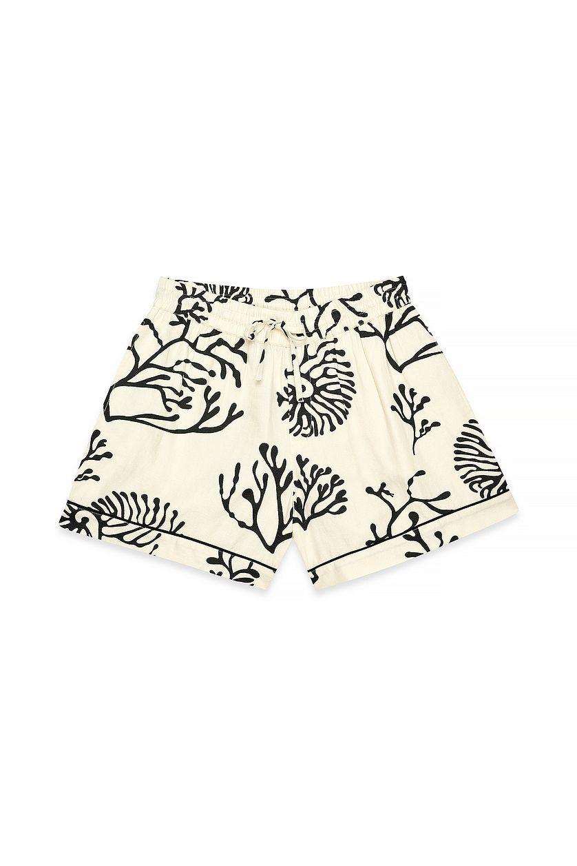 Viscose Wide Mid Waist Shorts Product Image