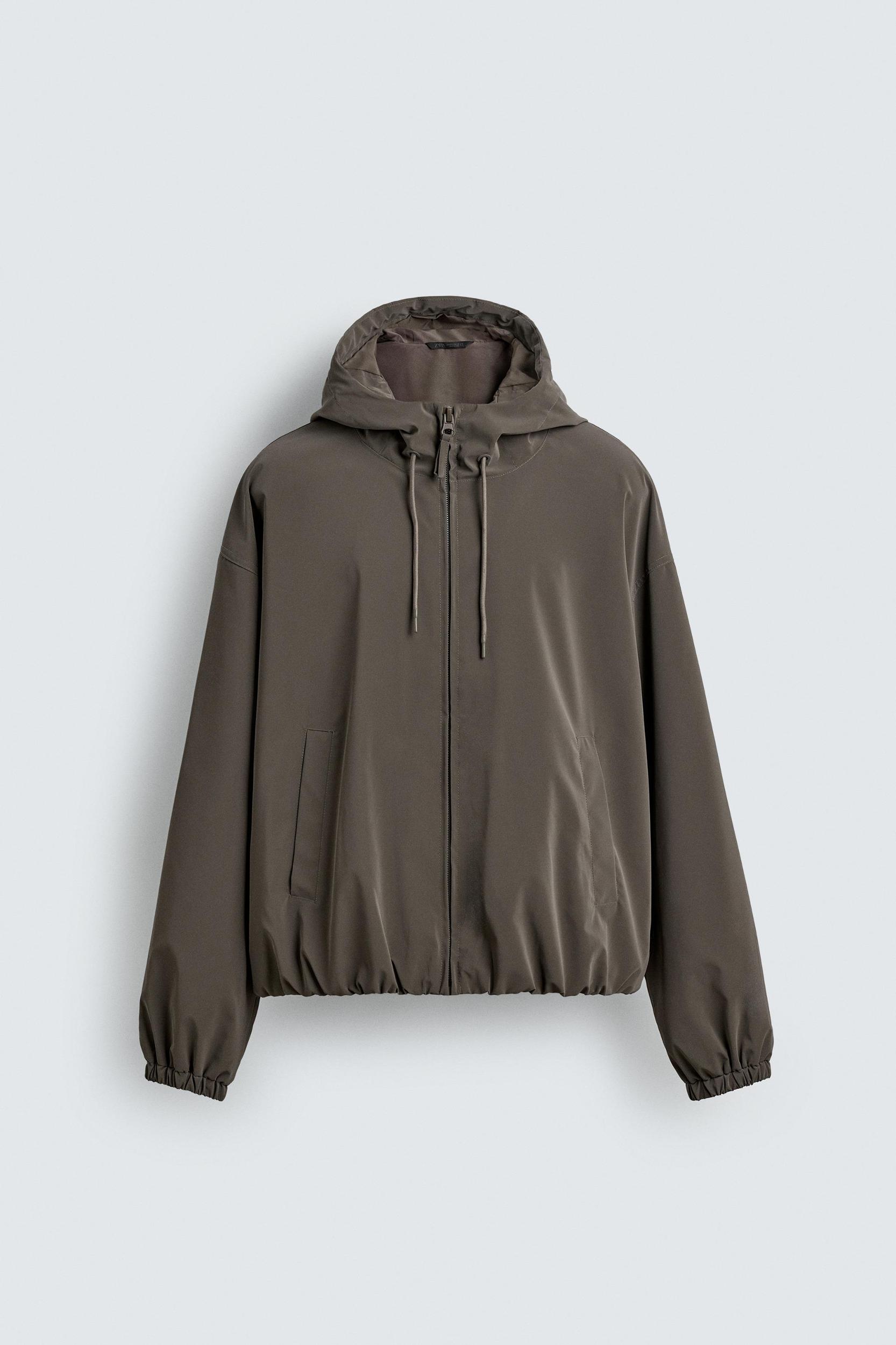 LIGHTWEIGHT HOODED TECHNICAL JACKET Product Image