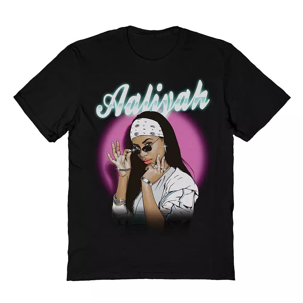 Mens Aaliyah Neon Spotlight Tee Product Image