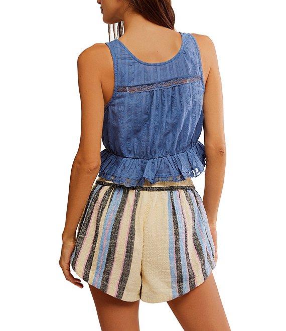 Free People Alana Scoop Neck Sleeveless Lace Tank Product Image