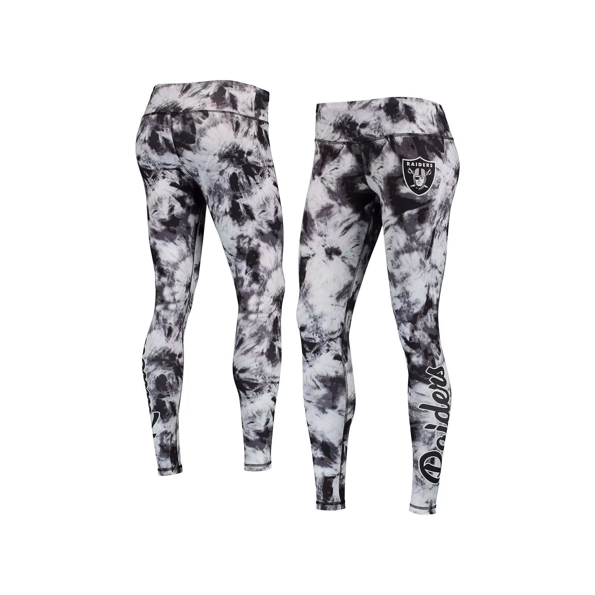 Women's FOCO Black Las Vegas Raiders Tie-Dye Leggings, Size: Small, Lvr Black Product Image