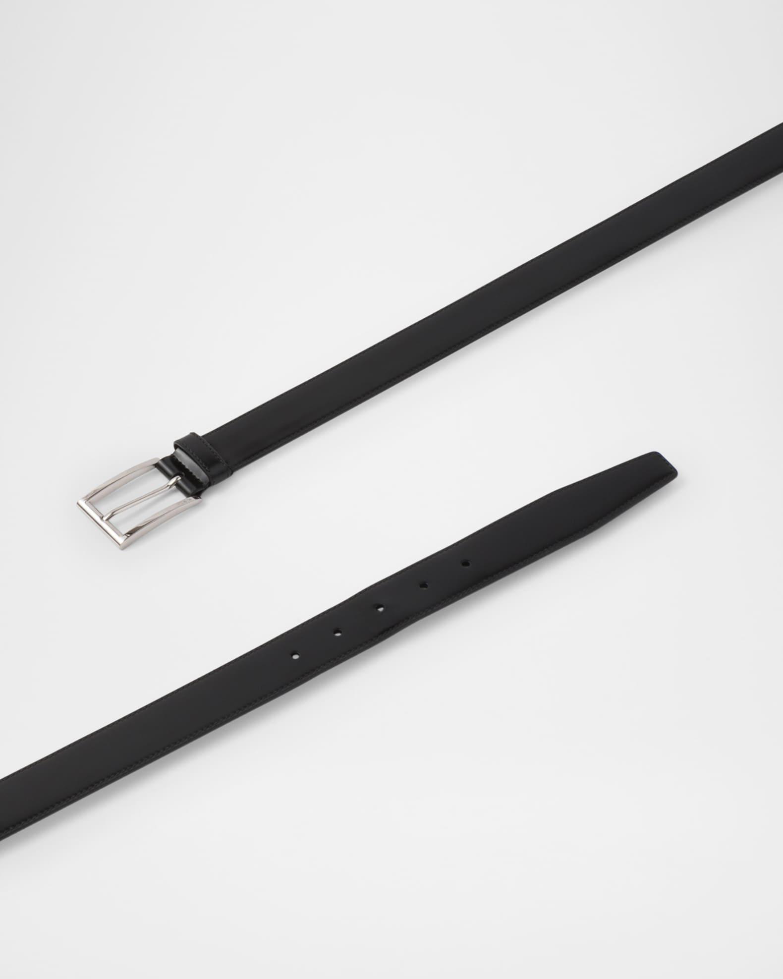 Men's Brushed Leather Belt Product Image