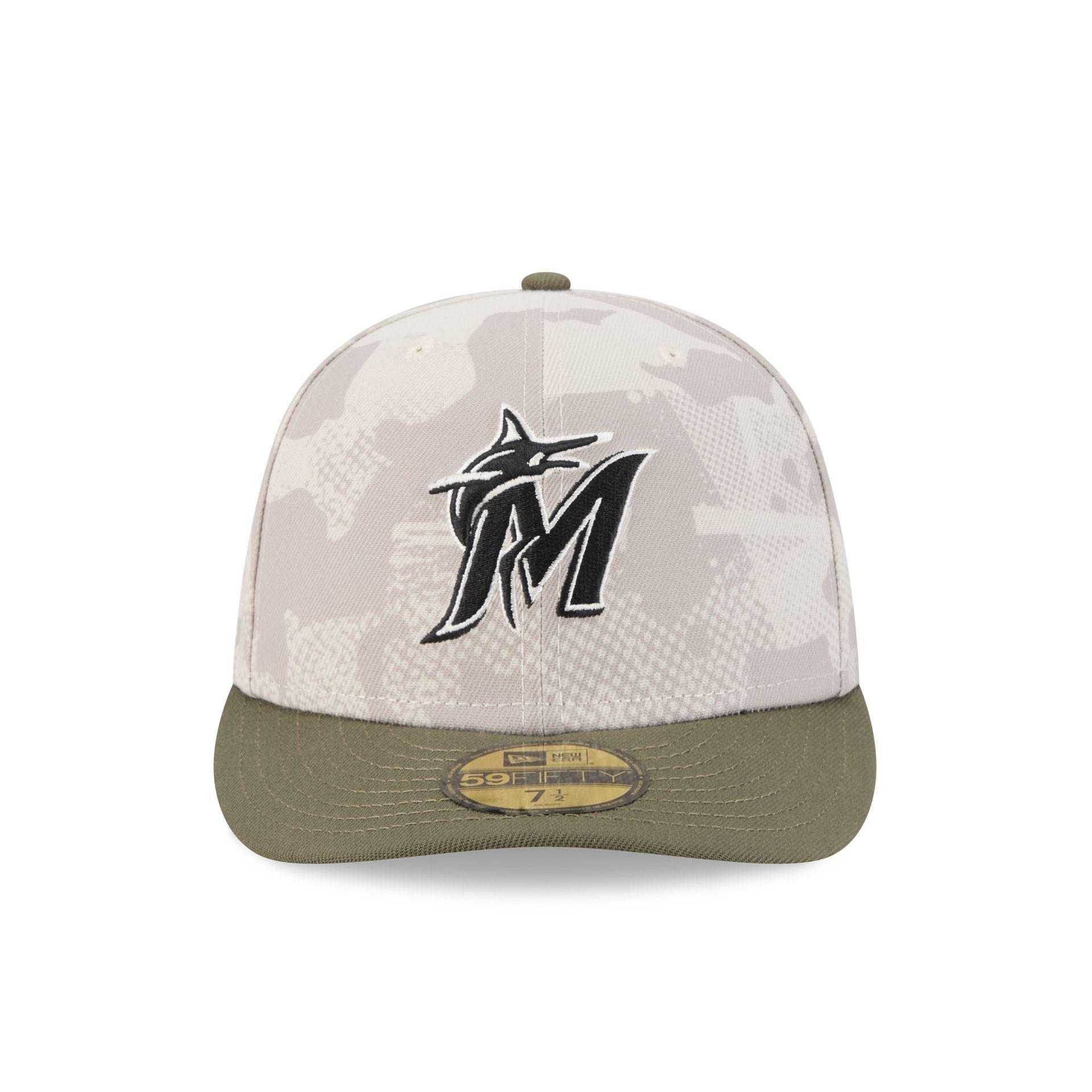 Miami Marlins Armed Forces Day 2025 59FIFTY Fitted Hat Male Product Image
