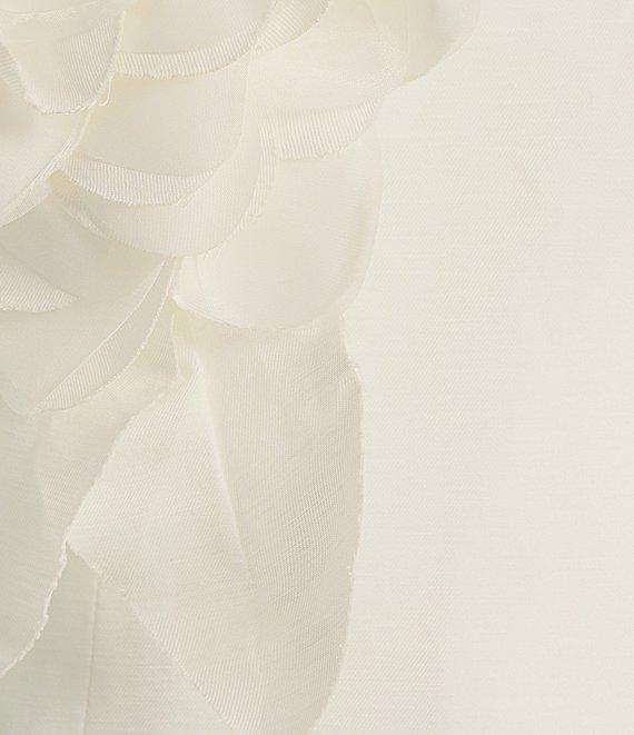 Muse by Marchesa Zinnia Strapless Applique Linen Blend Blouse Product Image