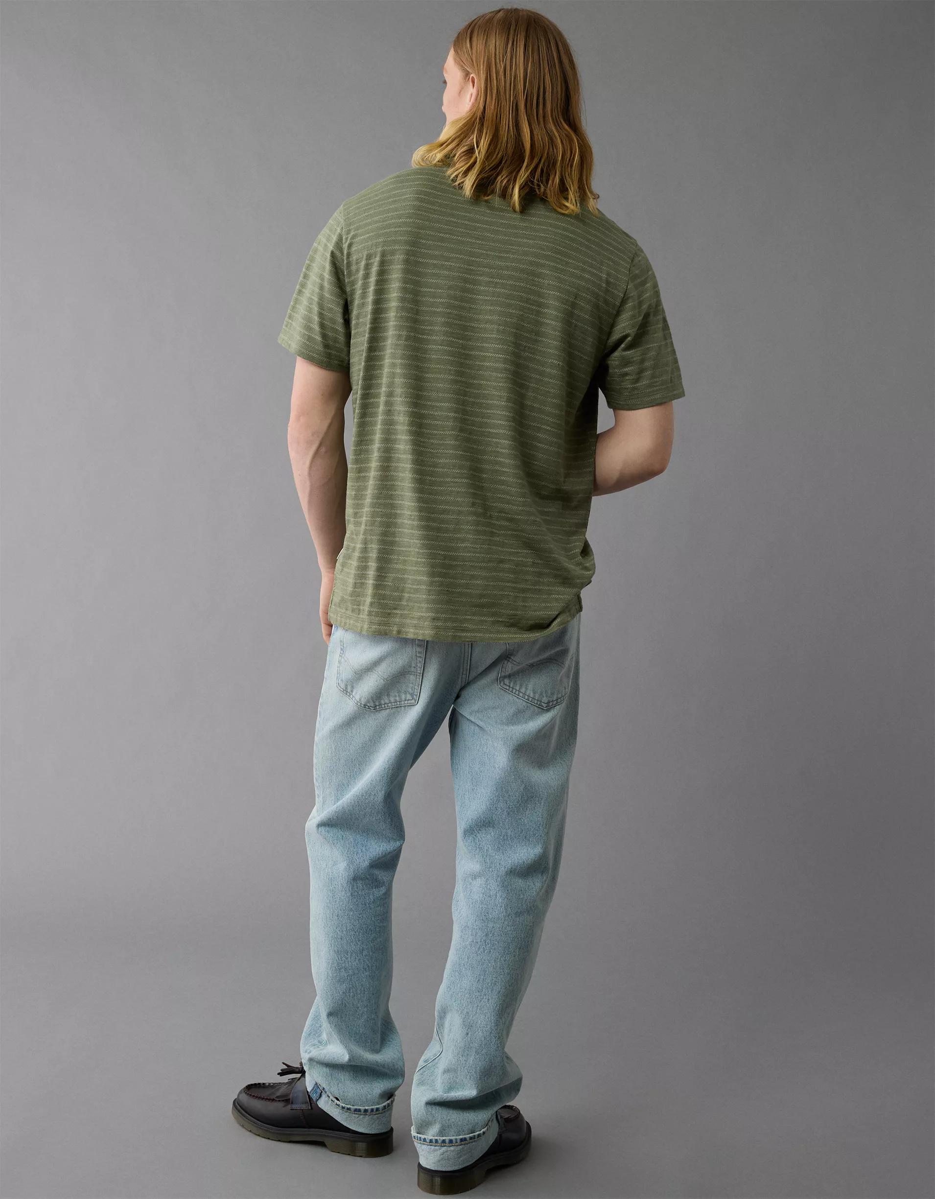 AE Jersey Striped Polo Shirt Product Image