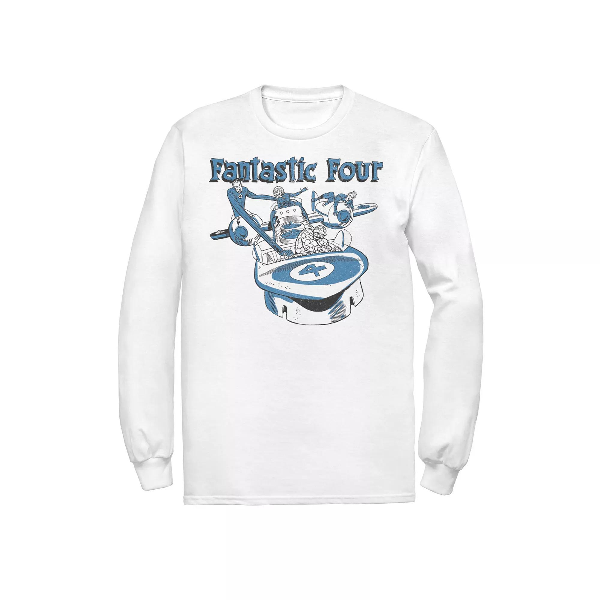 Men's Marvel Fantastic Four Group Shot Fantasticar Tee,  Product Image