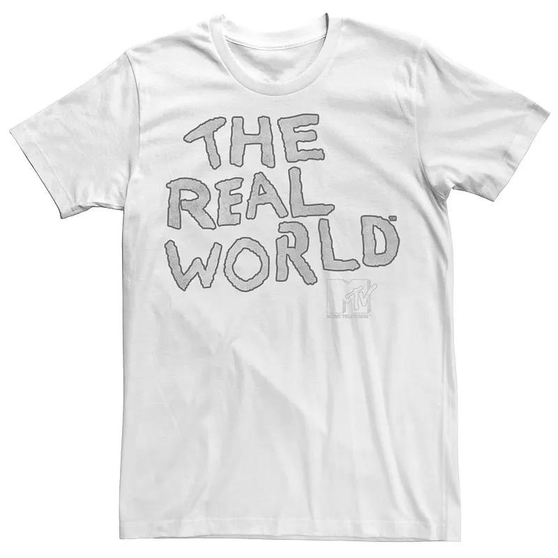 Men's MTV The Real World Sketch Word Stack Logo Tee,  Product Image