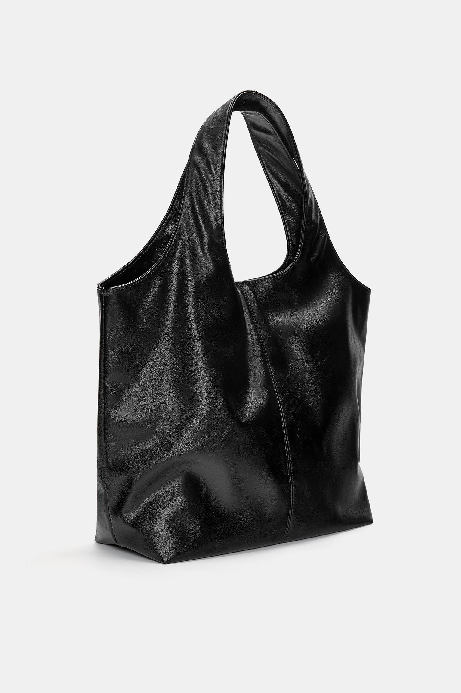 Faux leather shopper bag Product Image
