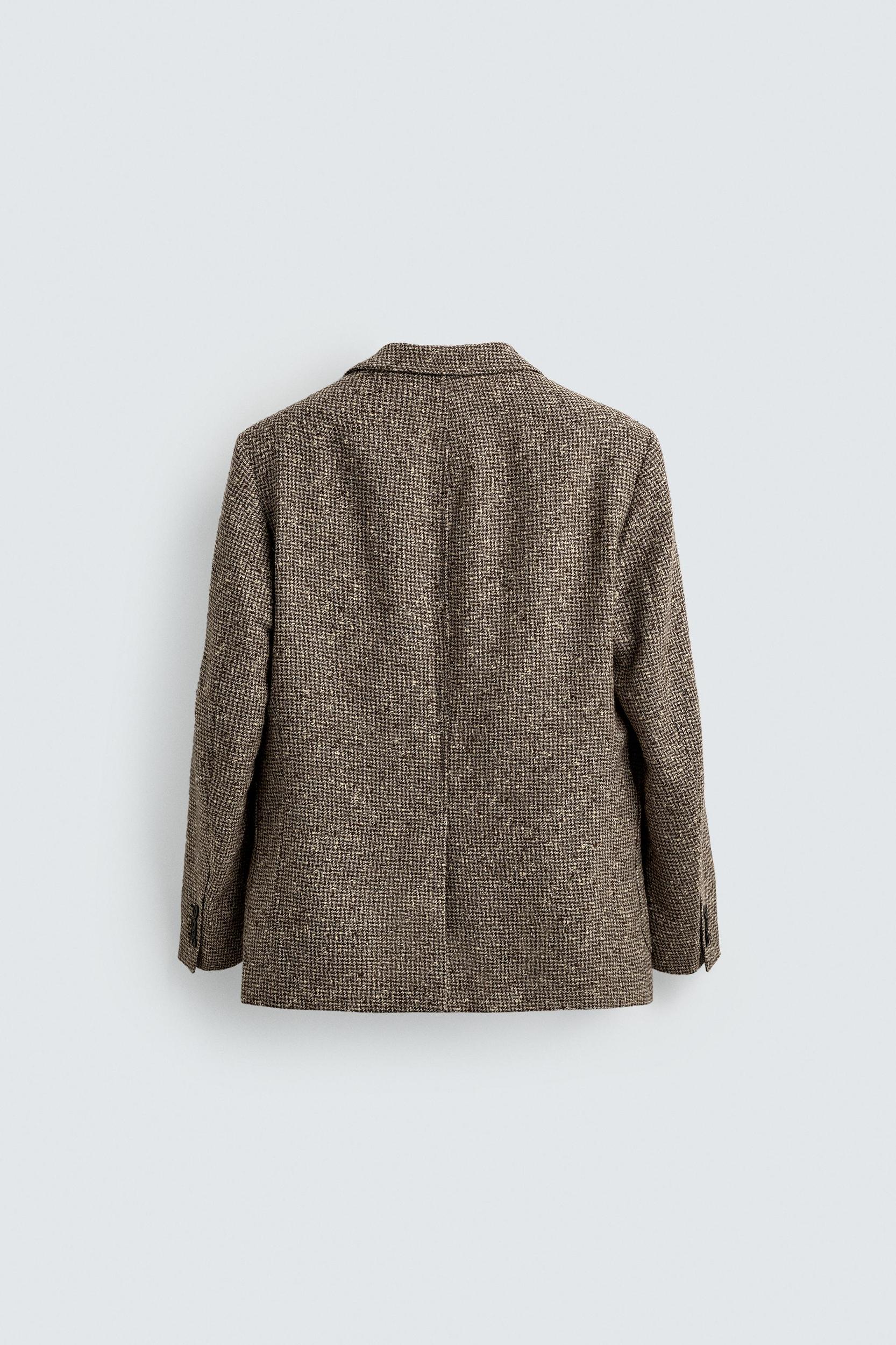 WOOL-COTTON TEXTURED BLAZER AARON LEVINE X ZARA Product Image