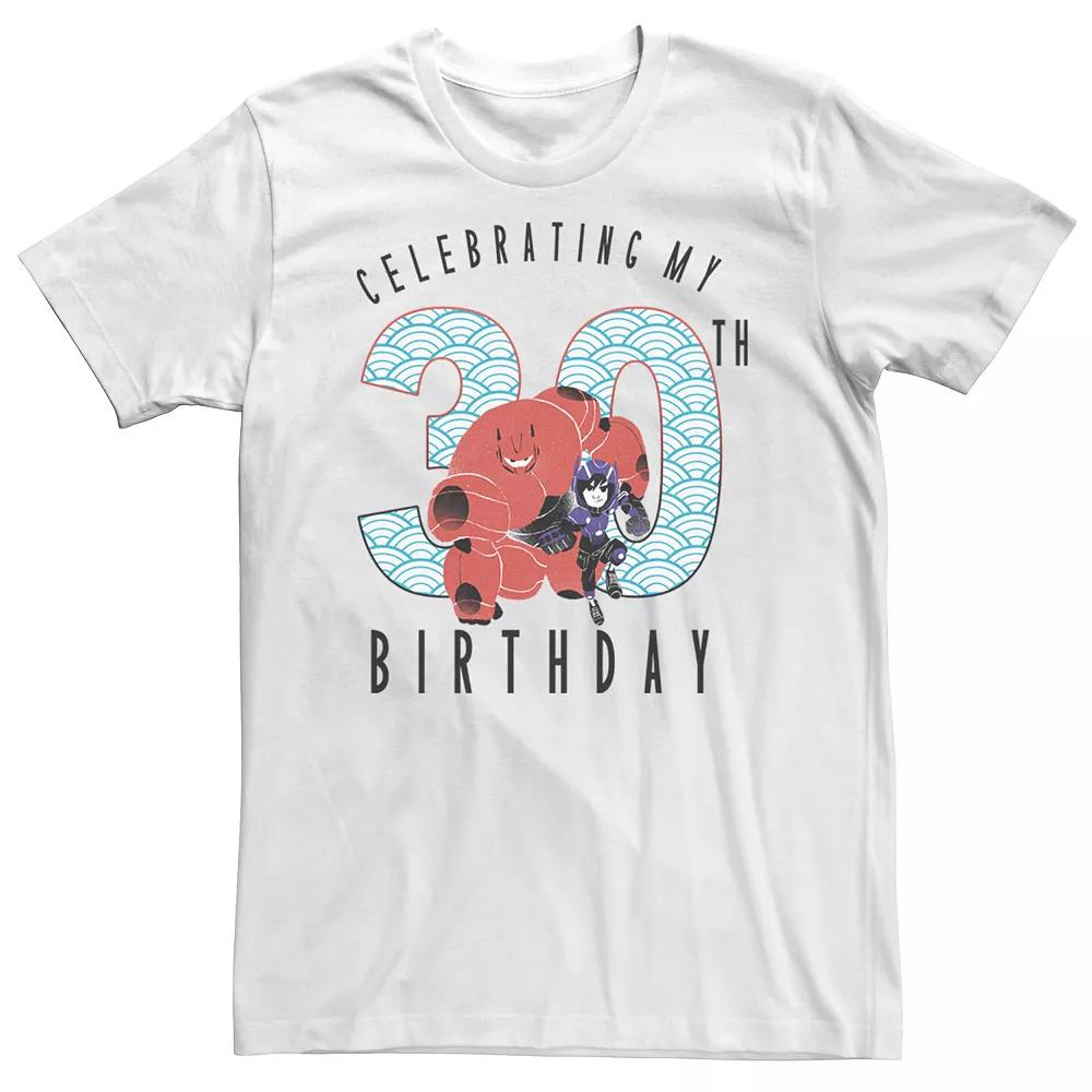 Big & Tall Disney Big Hero 6 Baymax Hiro 30th Birthday Tee, Men's,  Product Image