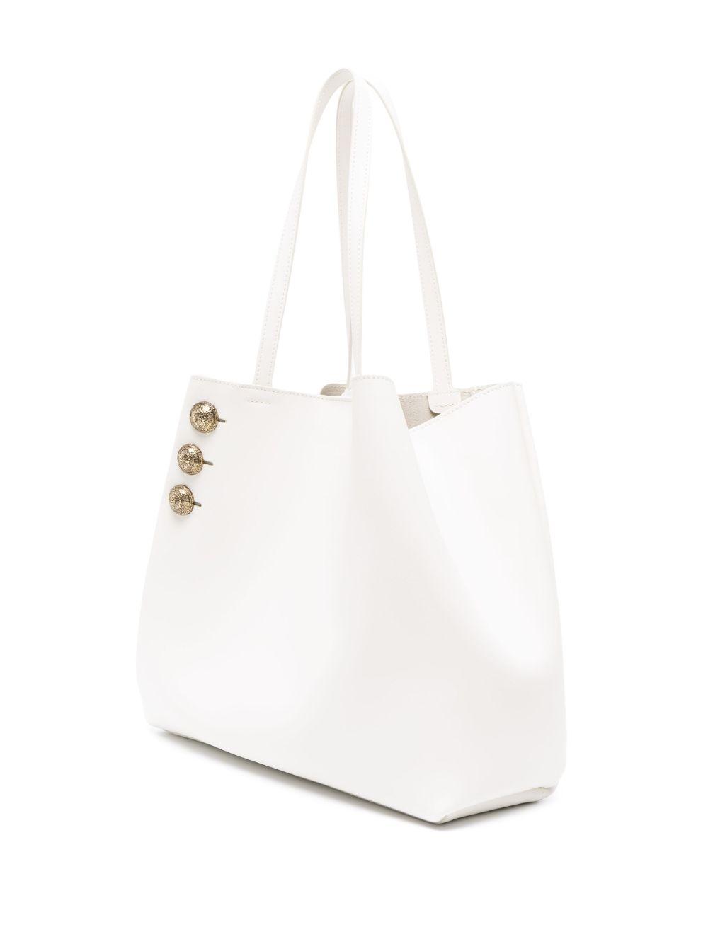 Emblème leather tote bag Product Image