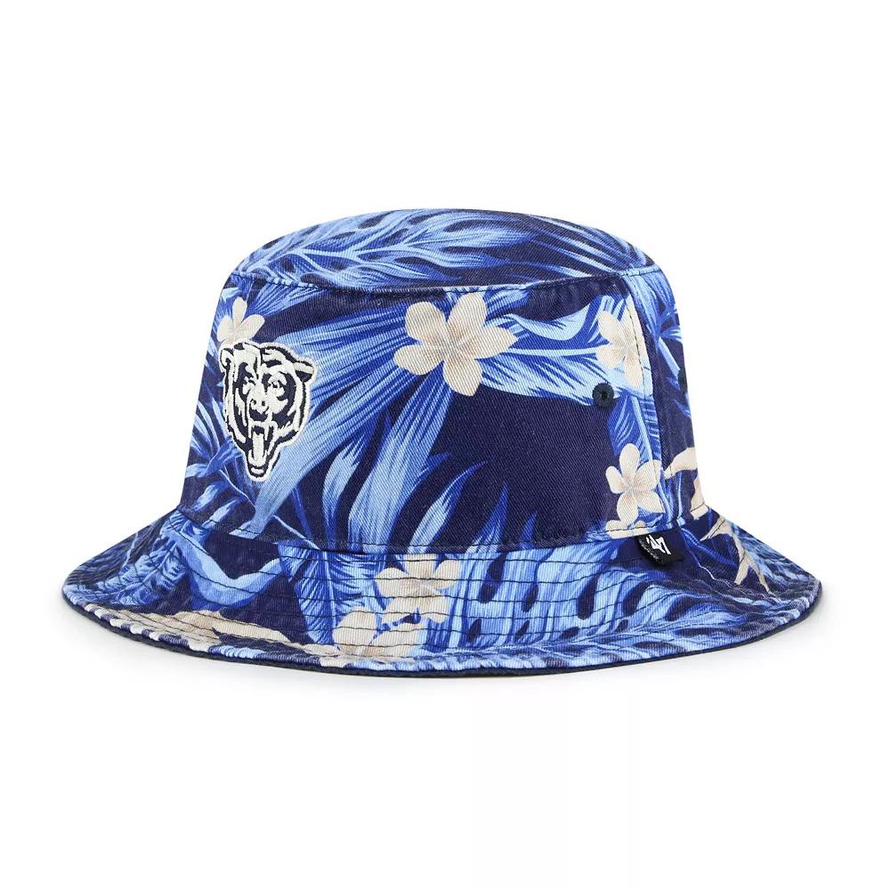 Men's '47 Navy Chicago Bears Tropicalia Bucket Hat,  Product Image