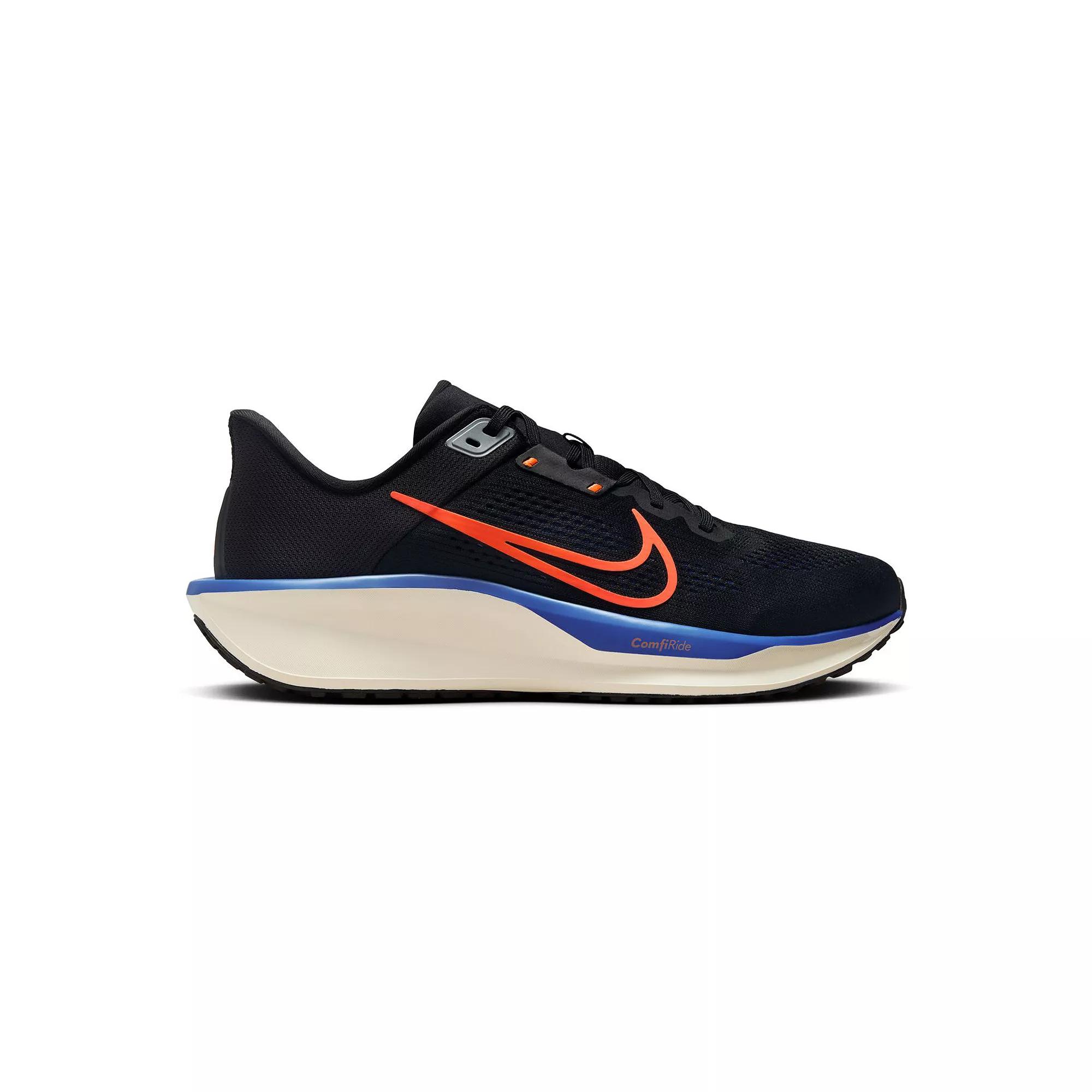 Nike Quest 6 Men's Road Running Shoes, Size: 9.5, Black Red Blue Product Image