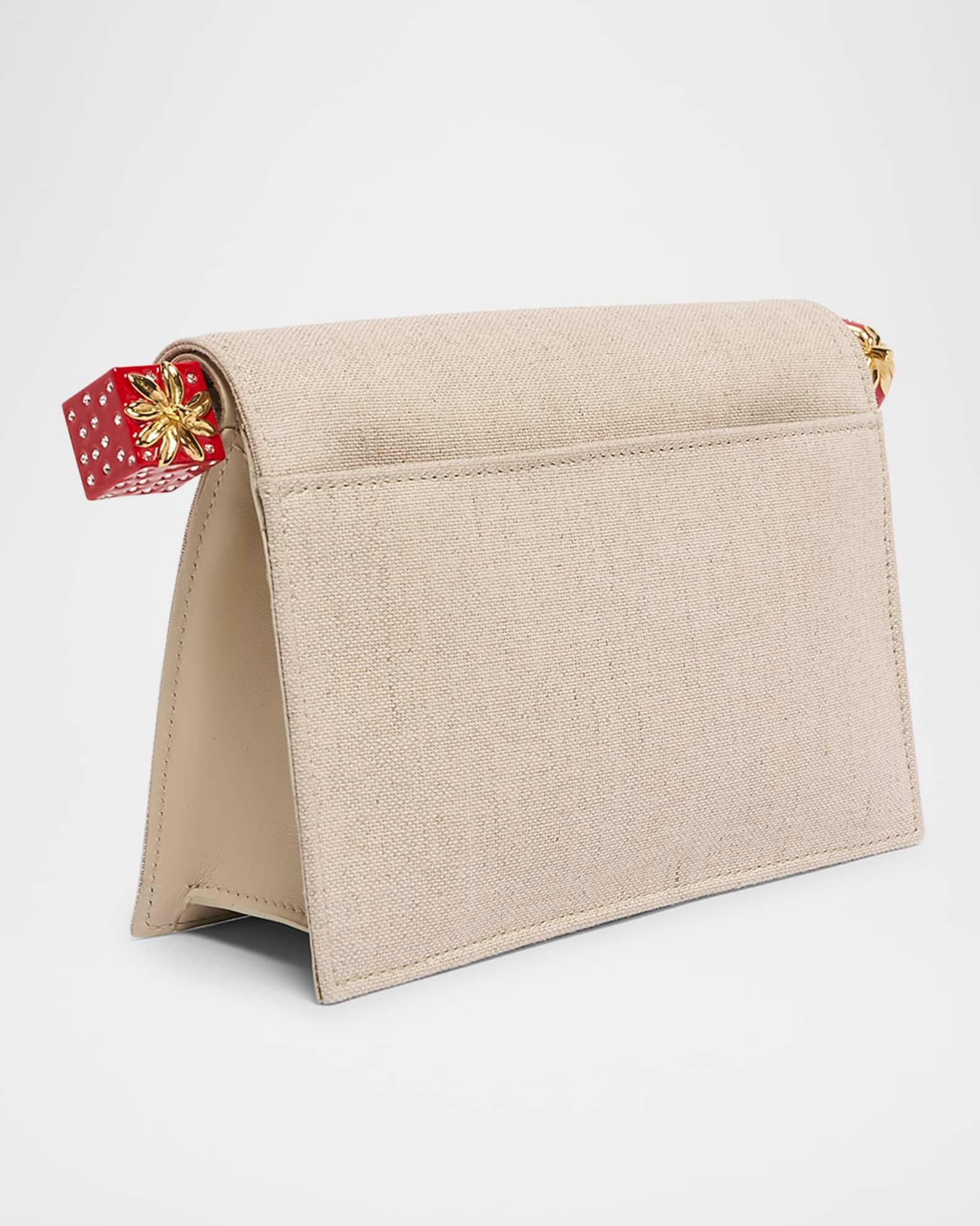 La Petit Rond Carré Linen Clutch Bag  Product Image